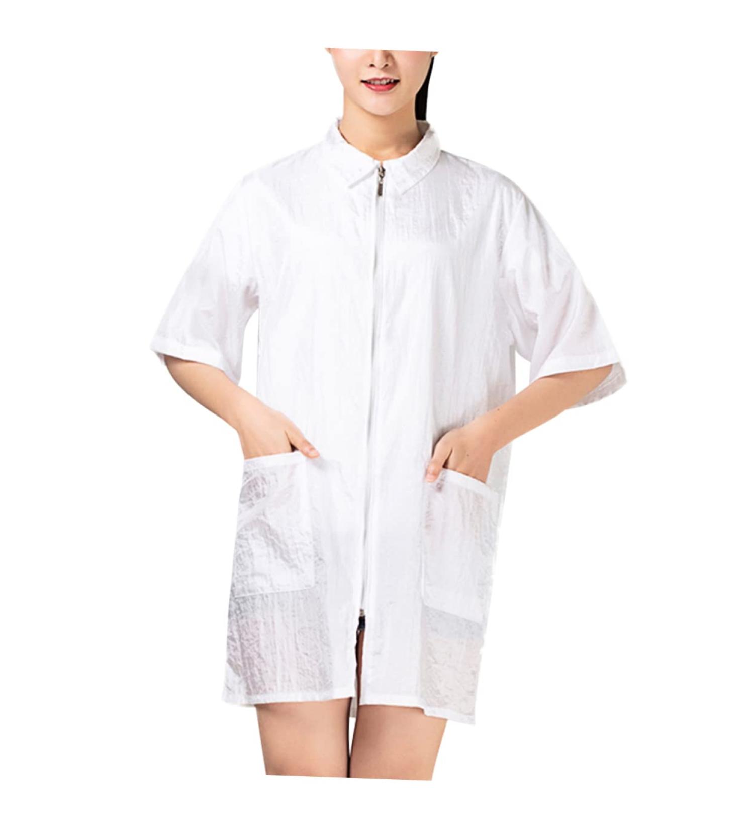Shop Technician Overalls & Hairdresser Smocks | Nylon Capes for Grooming & Salon | Women's Work Clothes - 77x47cm - Buy Online on SooperMarket.com