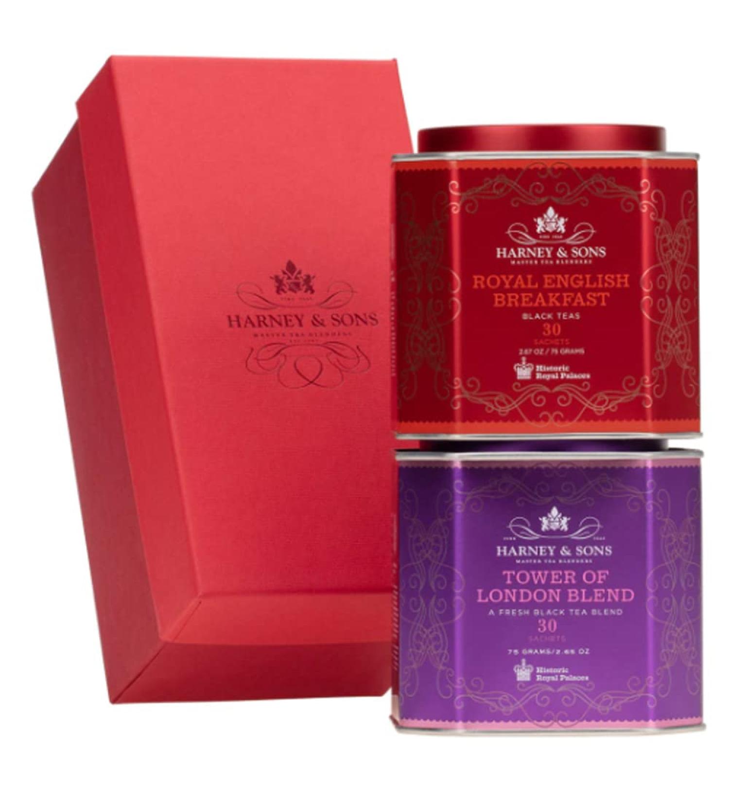 Harney & Sons HRP Royal Duo Tea Gift Set - English Breakfast & Tower of London - Buy Online on SooperMarket.com