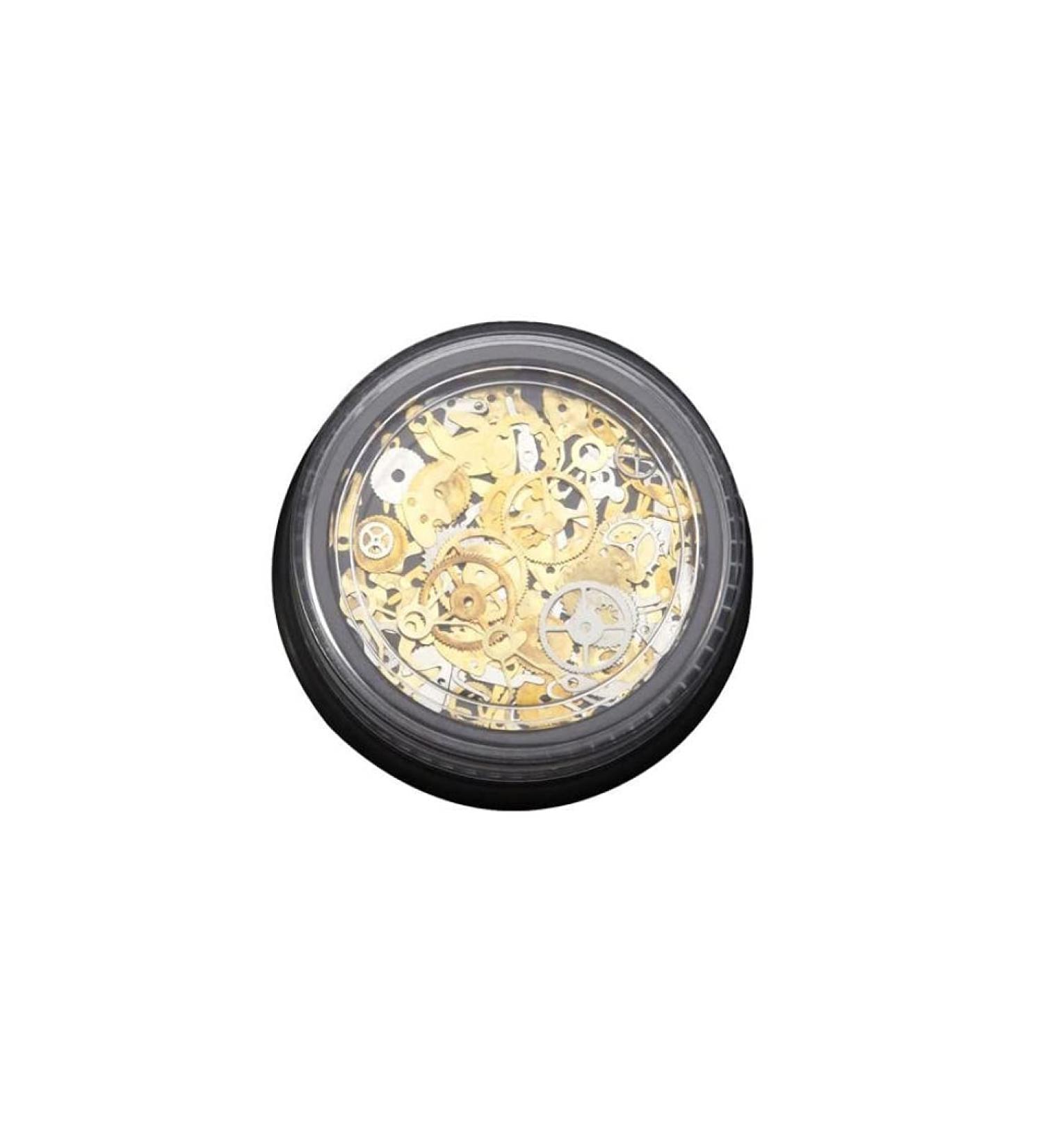 1 Box Metal Gear Stud Sheet Mixed Steampunk Nail Art Decoration Gold Useful and Fashion - Buy Online on SooperMarket.com