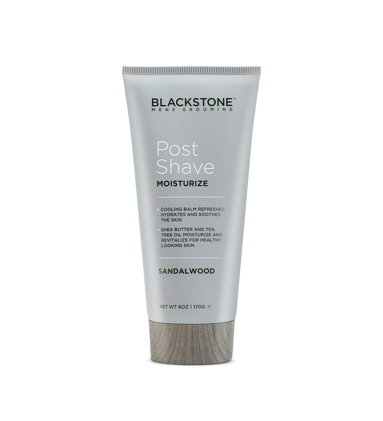 Blackstone Men's Sandalwood Post Shave Moisturizer | Soothing Cooling Balm | 6 oz | Made in USA - Buy Online on SooperMarket.com
