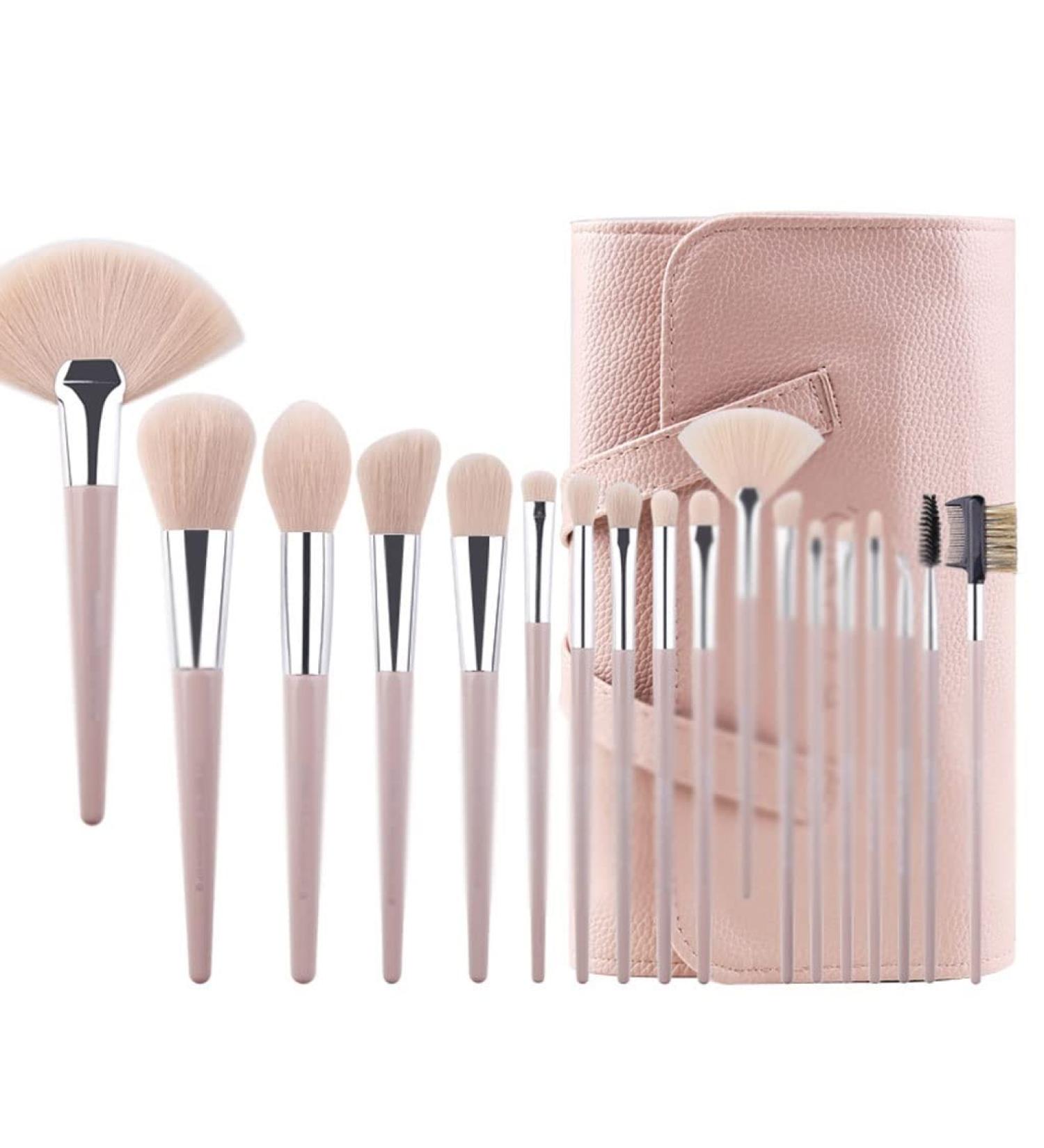DFHBFG Professional Makeup Tool Set | 18 Brushes & Concealer Bag - Perfect for Flawless Beauty - Buy Online on SooperMarket.com