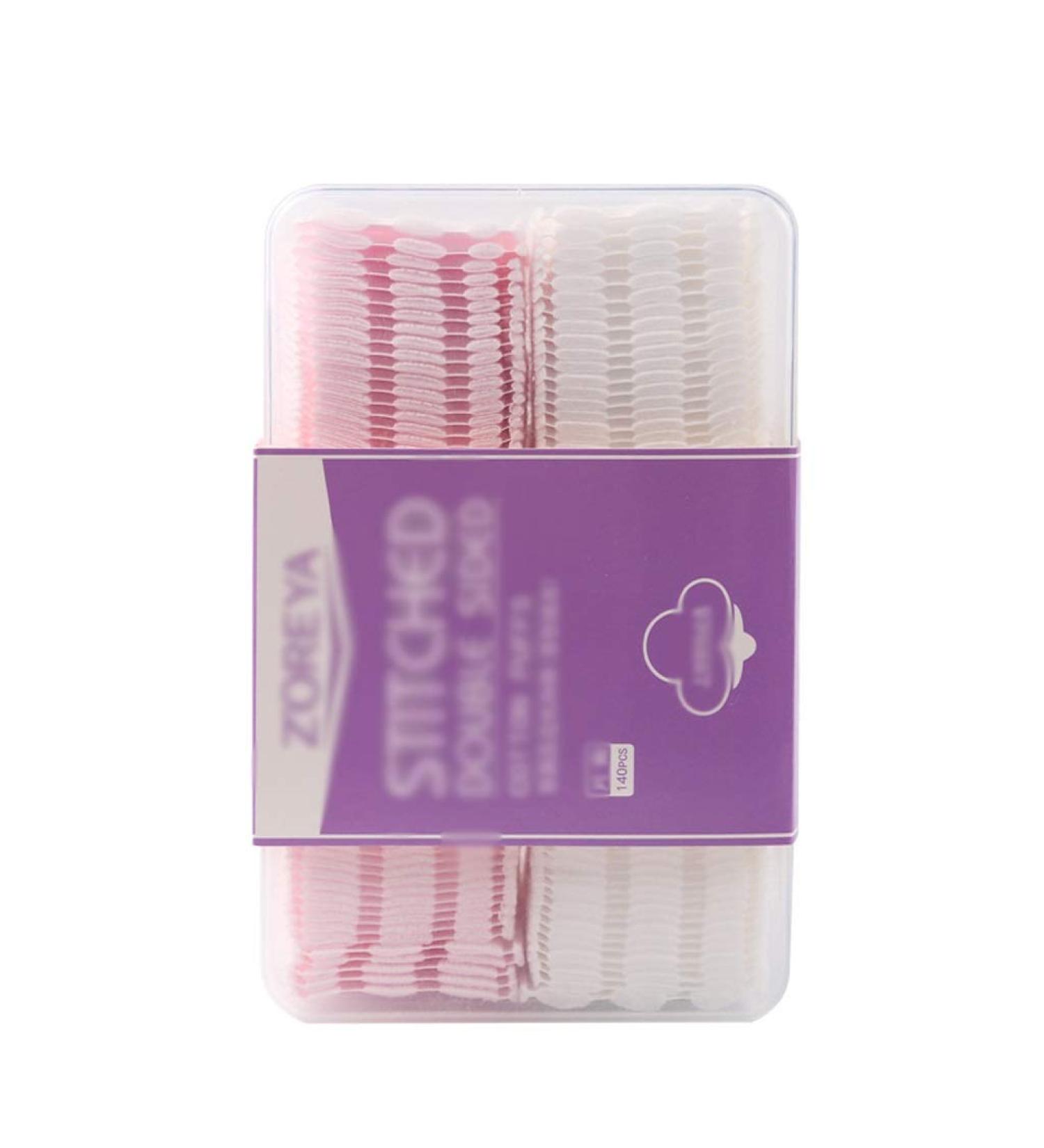 Portable Cleansing Cotton Hot Cosmetics Facial Cotton Pad Cosmetic Puff Organic Cotton Swab Box Eye Cleaning Pad Combination Installed 140PCS Soft Comfortable (Color : White or Pink) - Buy Online on SooperMarket.com