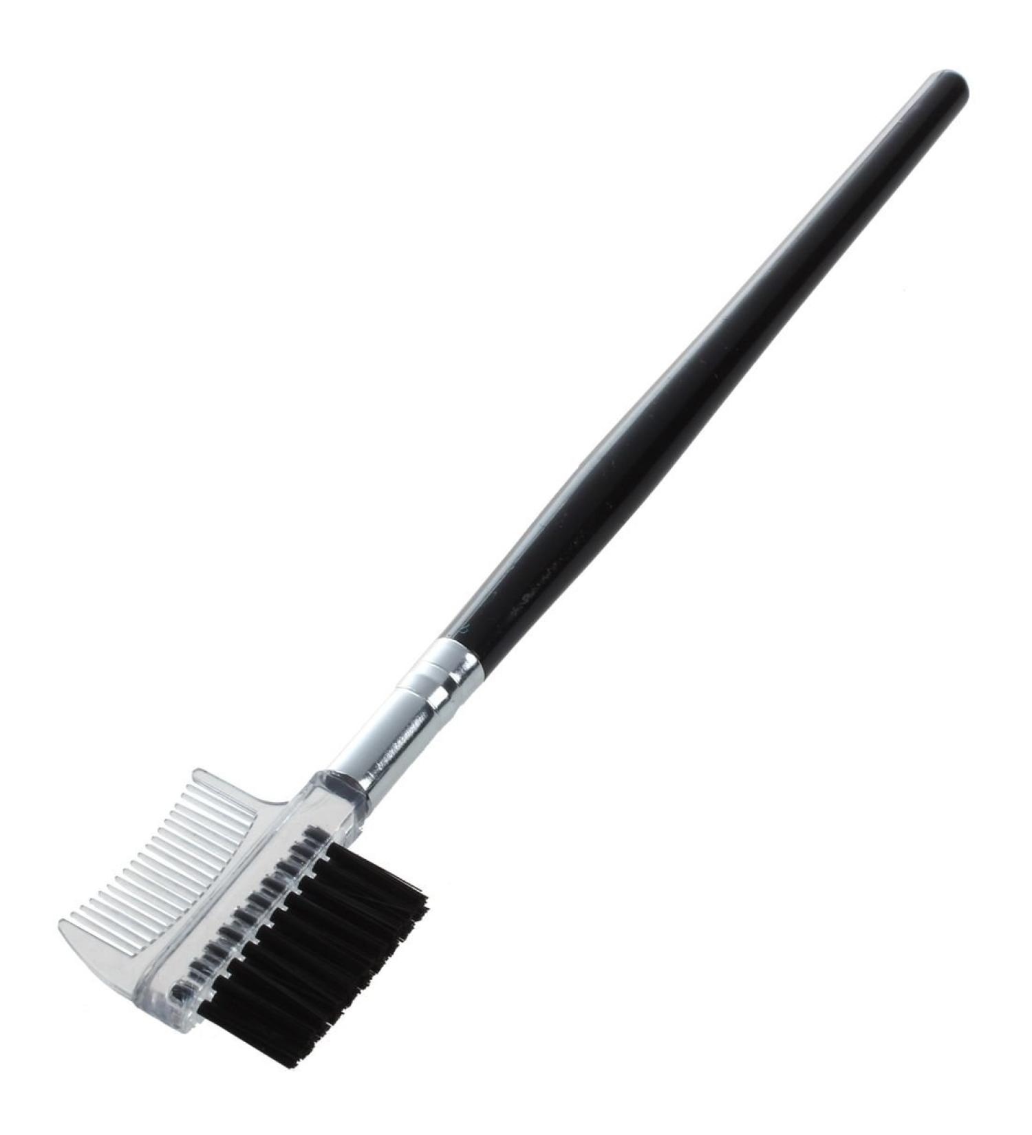 Lodokdre 1 Piece Women's Double-Sided Comb Eyebrow Brush Holder Makeup Black Cosmetic Makeup Tool - Buy Online on SooperMarket.com