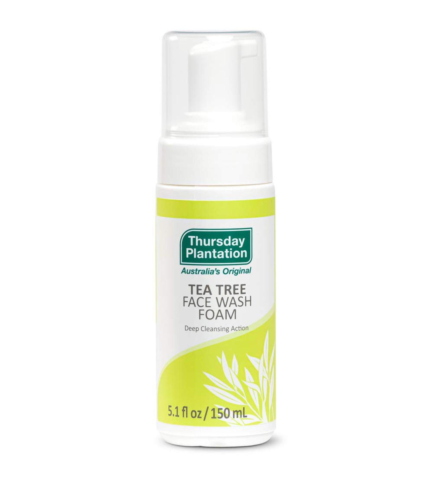 Thursday Plantation Tea Tree Face Wash Foam - Gentle Soap-Free Cleanser (5.1 fl oz) - Buy Online on SooperMarket.com