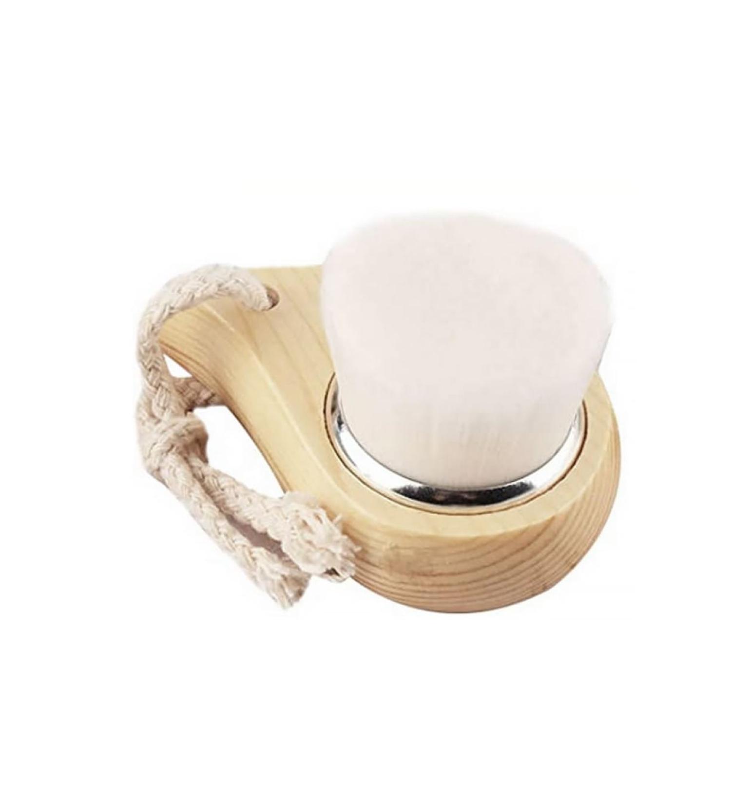 Facial Cleanser Brush with Wood Handle Cleansing Soft Bristle Face Care Clean Tool for Women Men Facial Cleanser Brush - Buy Online on SooperMarket.com