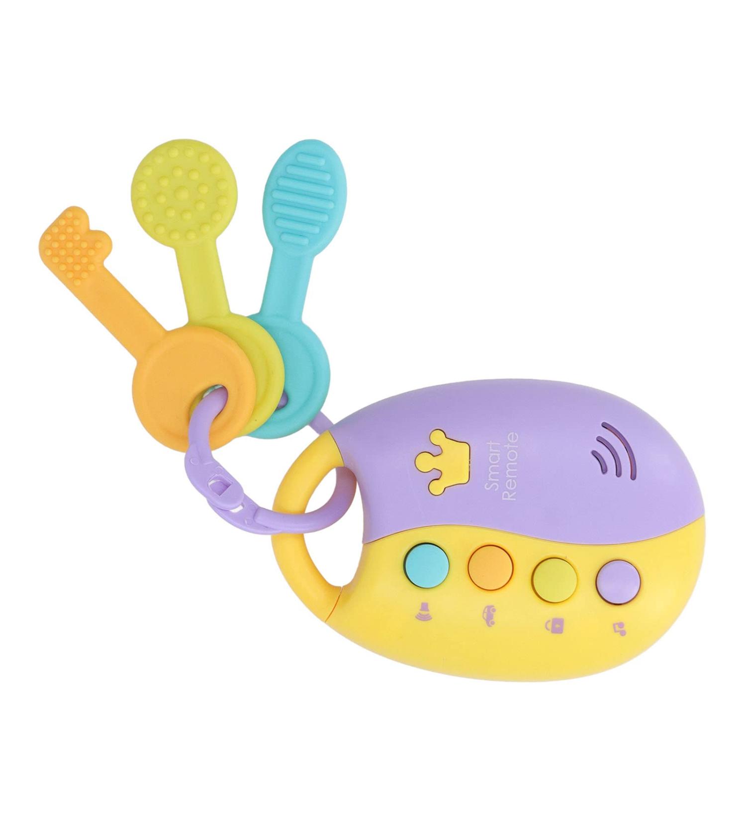 Buy Car Remote Control Key Toy - Sound & Light Early Learning Teether Toy for Babies | International Shipping Available - Buy Online on SooperMarket.com