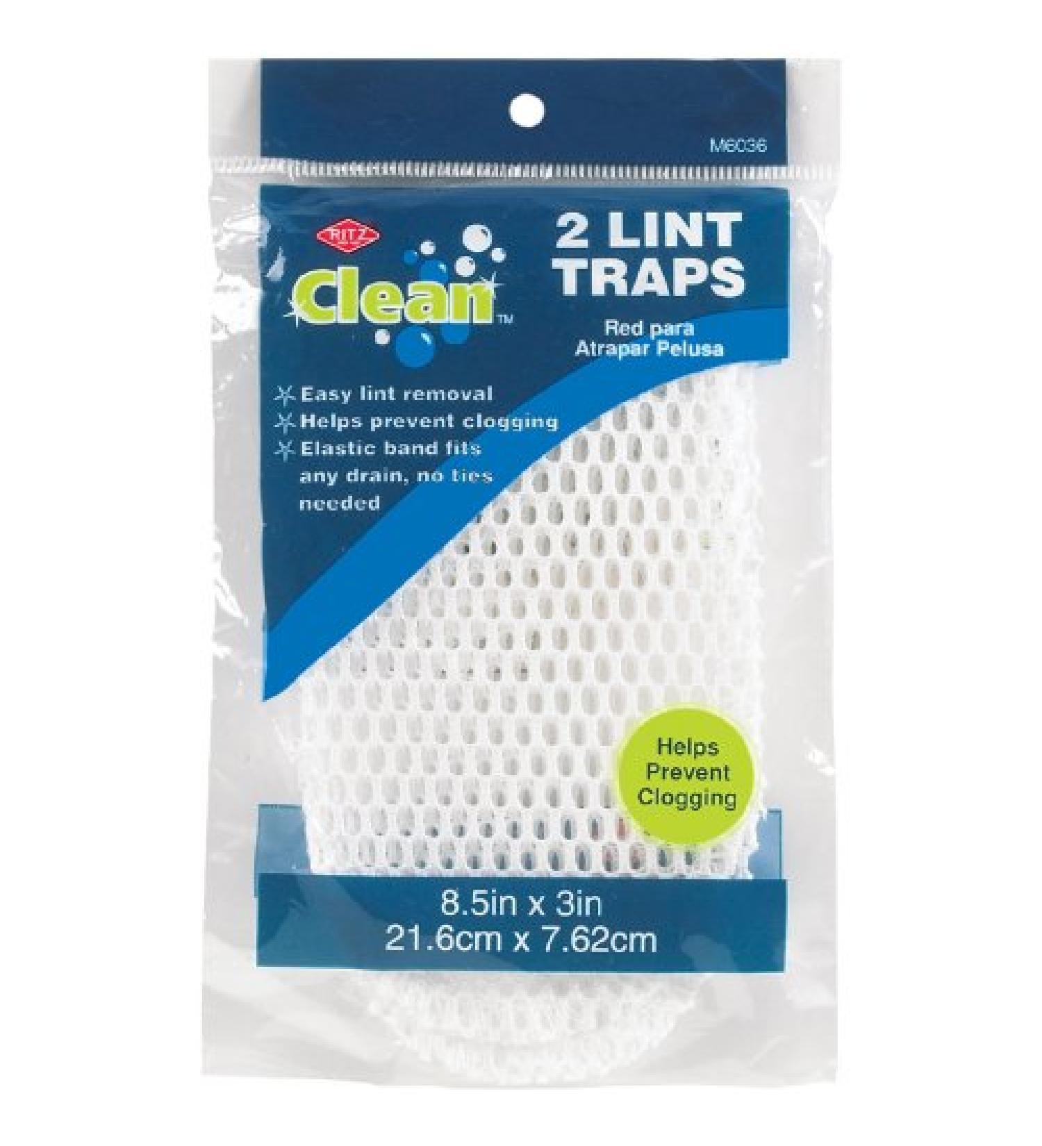 Clean 2pk Lint Traps nylon mesh