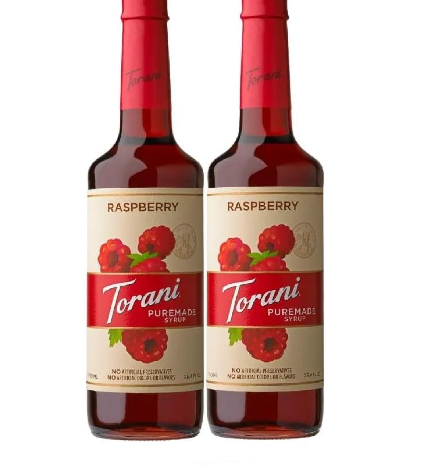Torani Puremade Raspberry Flavour Syrup 750ml 2 Pack - Buy Online on SooperMarket.com