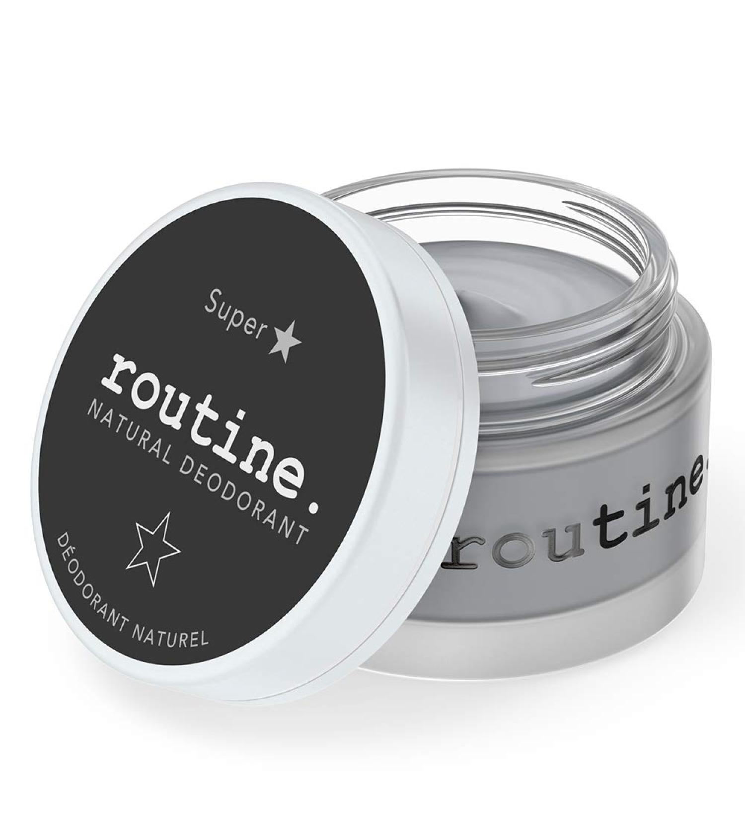 Routine Natural Deodorant Deo Jar | Superstar Charcoal Magnesium Prebiotics 58g | Aluminum Free Deodorant for Women & Men | Extra Sensitive Skin Formula | 2.05 Ounce - Buy Online on SooperMarket.com