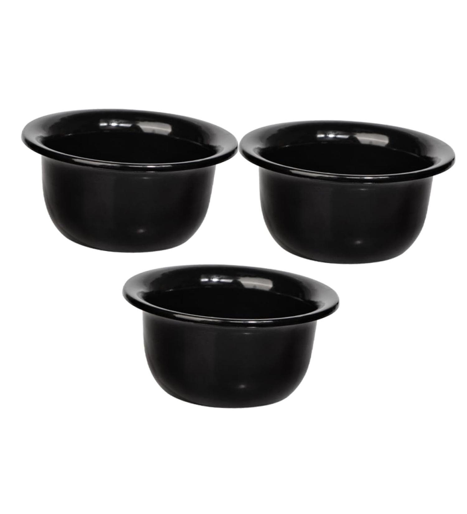 Angoily 3-Section Shaving Shell Razor Holder | Black Soap & Foam Bowl | Men's Shaving Accessories | International Shipping Available - Buy Online on SooperMarket.com