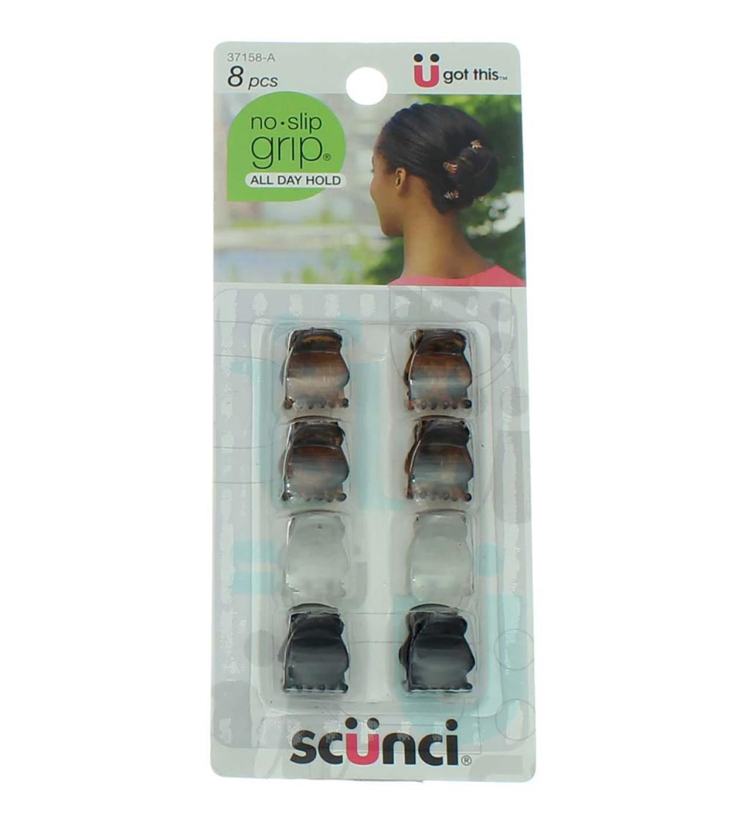 Scunci No-Slip Grip Mini Oval Top Jaw Clips - 8 Count, Pack of 1 - Buy Online on SooperMarket.com