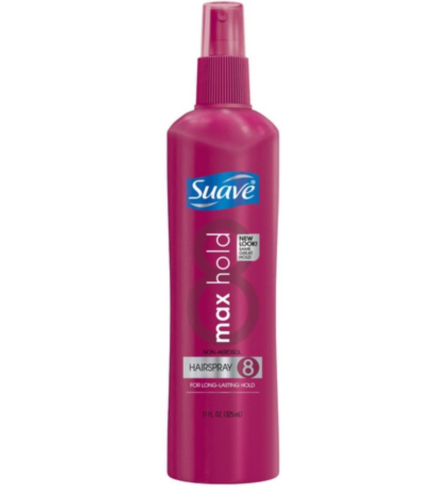 Suave Max Hold 8 Non Aerosol Hairspray 11 oz (Pack of 3)