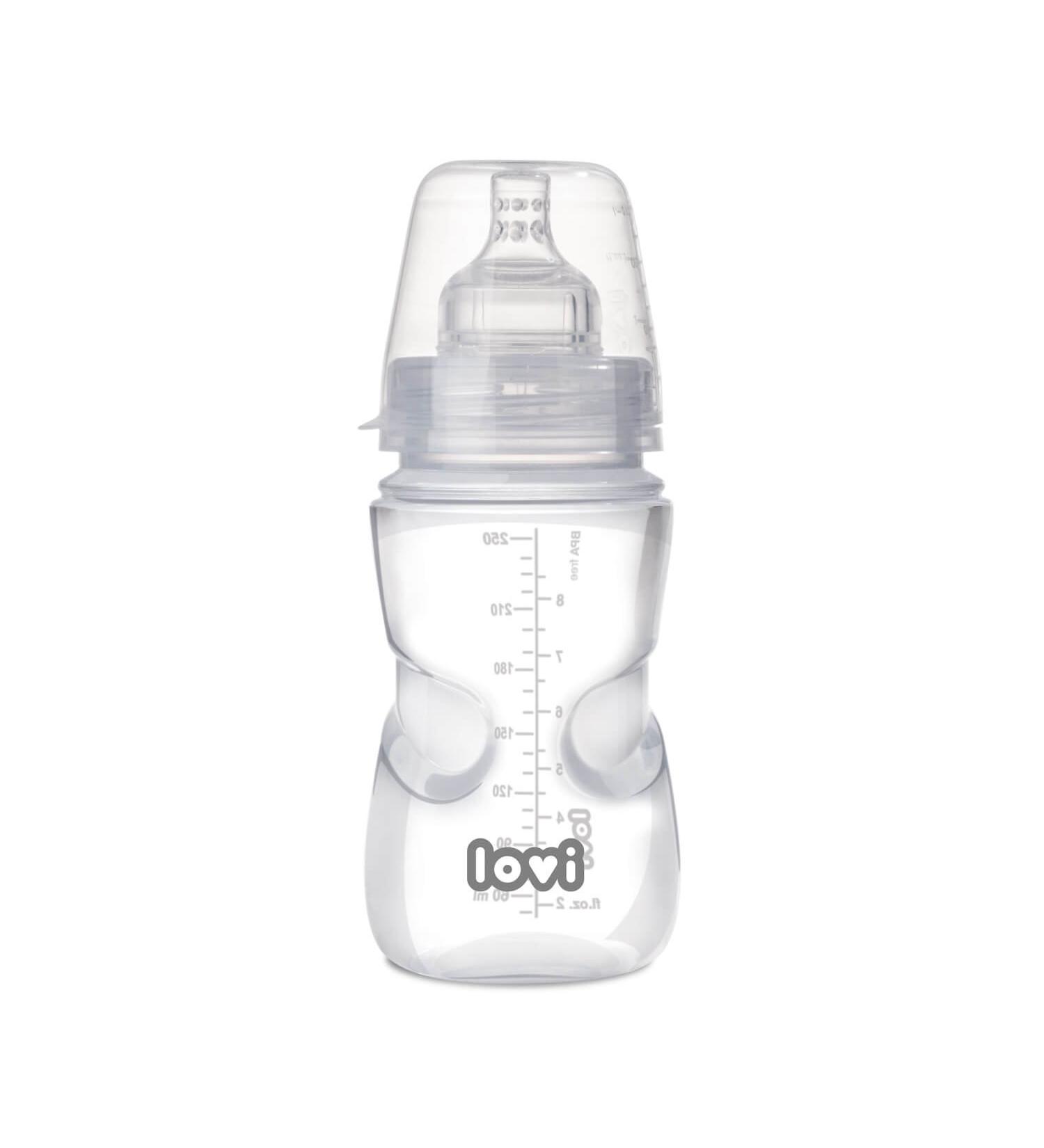 LOVI Anti-Colic Baby Feeding Bottle with Dynamic Teat | 250 ml | Super Air Vent System | Protects The Sucking Reflex | Medically Tested - Buy Online on SooperMarket.com