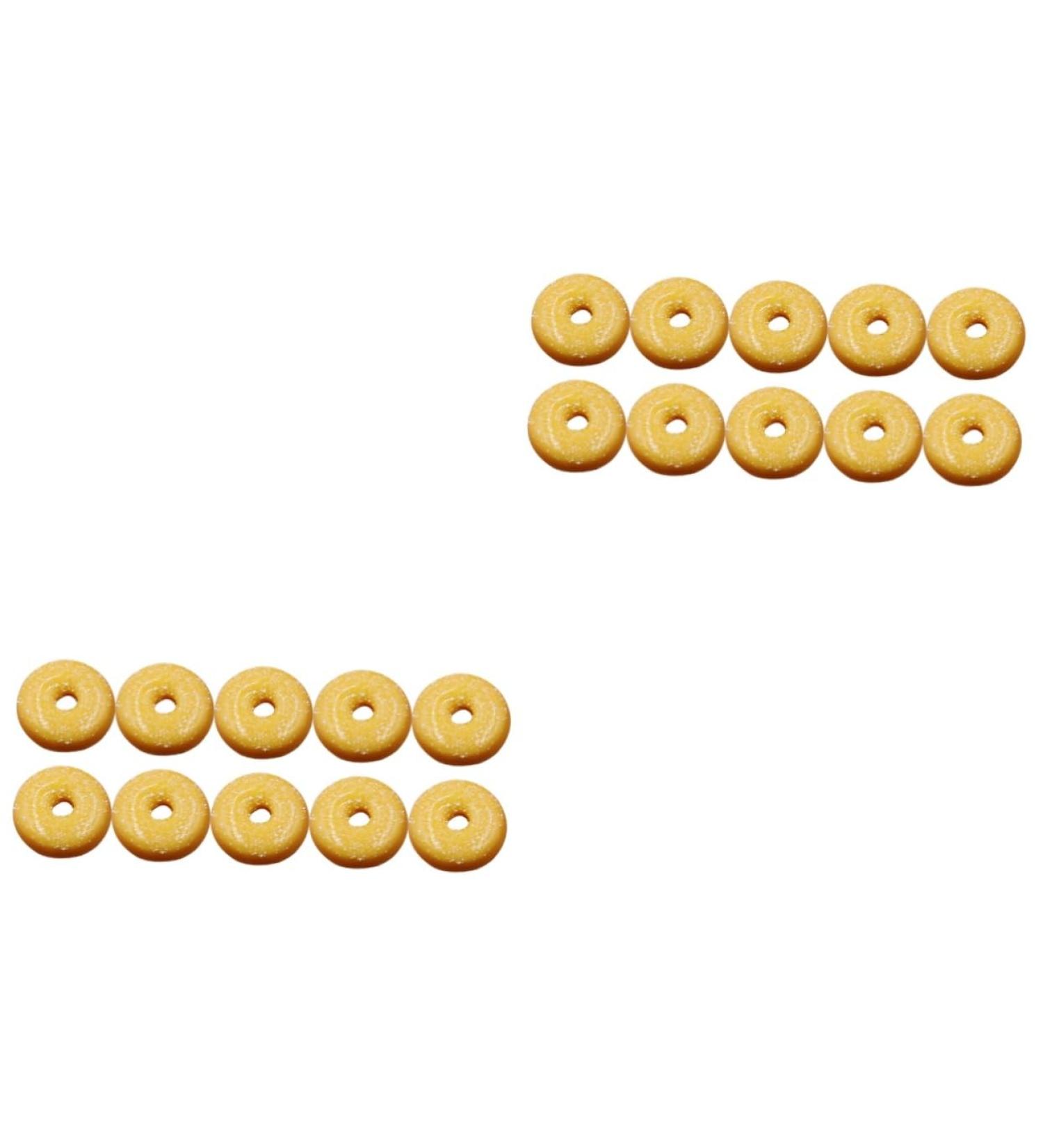 Uonlytech 20 Pcs Donut Decoration Blush Decor Bling Decor Lovely Ornament Child Accessories Earth Tones - Buy Online on SooperMarket.com