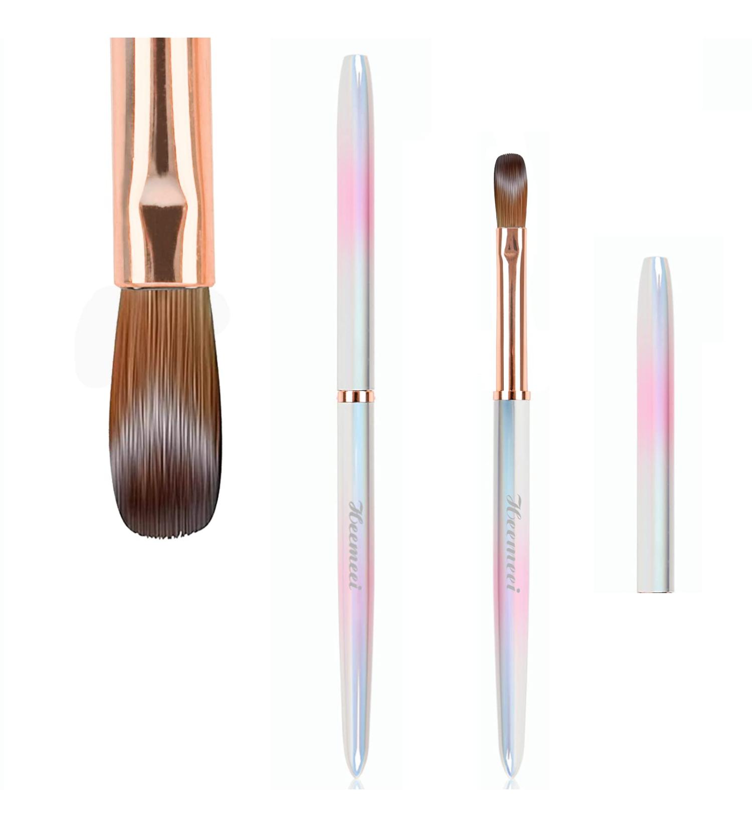 Kolinsky Acrylic Nail Brush Size 12 - Professional Nail Brushes for Acrylic Application | Nail Art & Manicure Tools - DIY Home Salon Essentials - Buy Online on SooperMarket.com