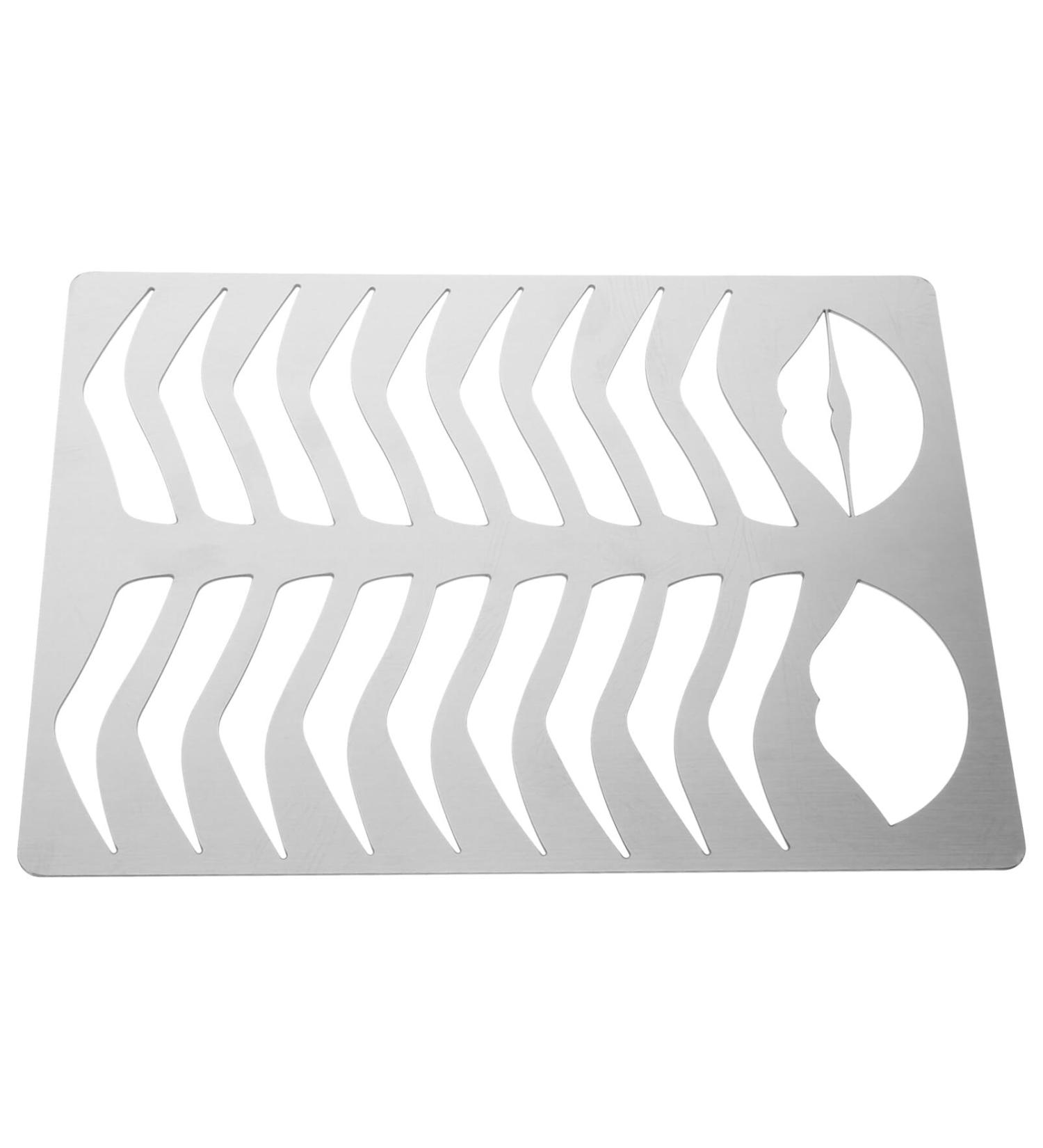NOLITOY Eyebrow Template Mold Reusable Eyebrow Stencil Brow Practice Tool Lip Stencil Make up Lip Makeup