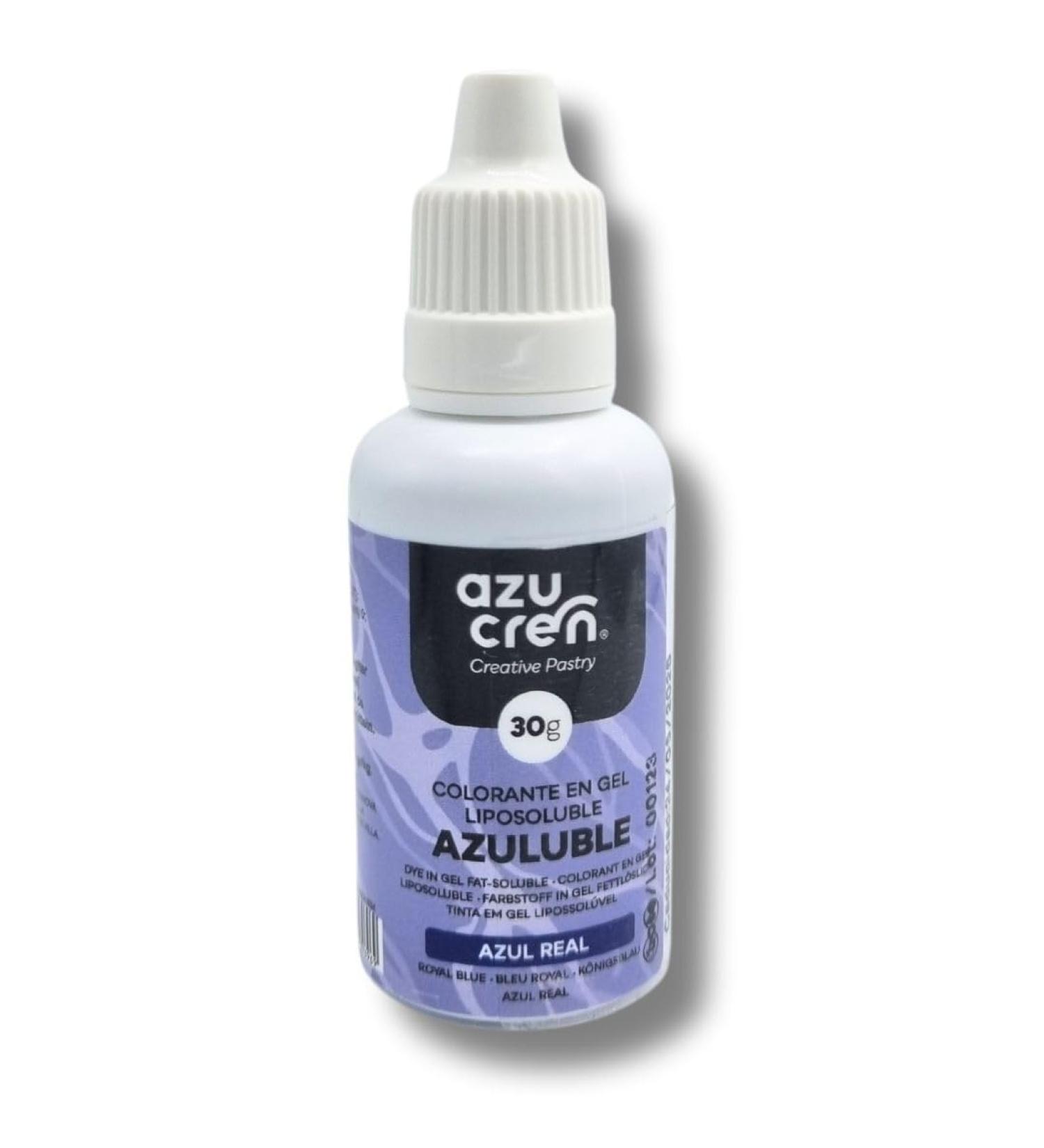 Azucren Oil Based Food Gel Colouring Royal Blue Ideal for Chocolate Buttercream and Cream 30 G - Buy Online on SooperMarket.com