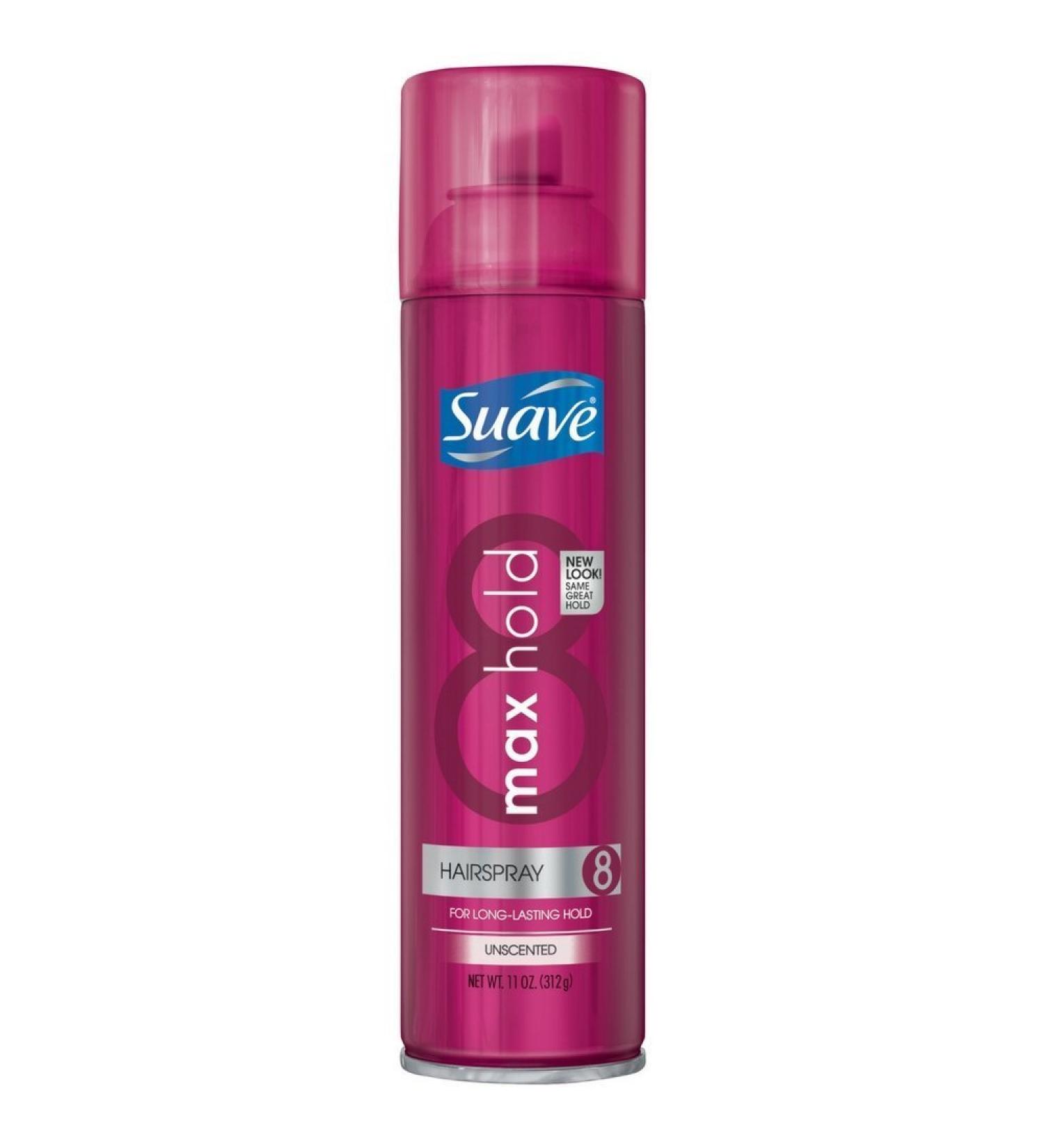 Suave Max Hold Unscented Hair Spray Aerosol - 12 Pack
