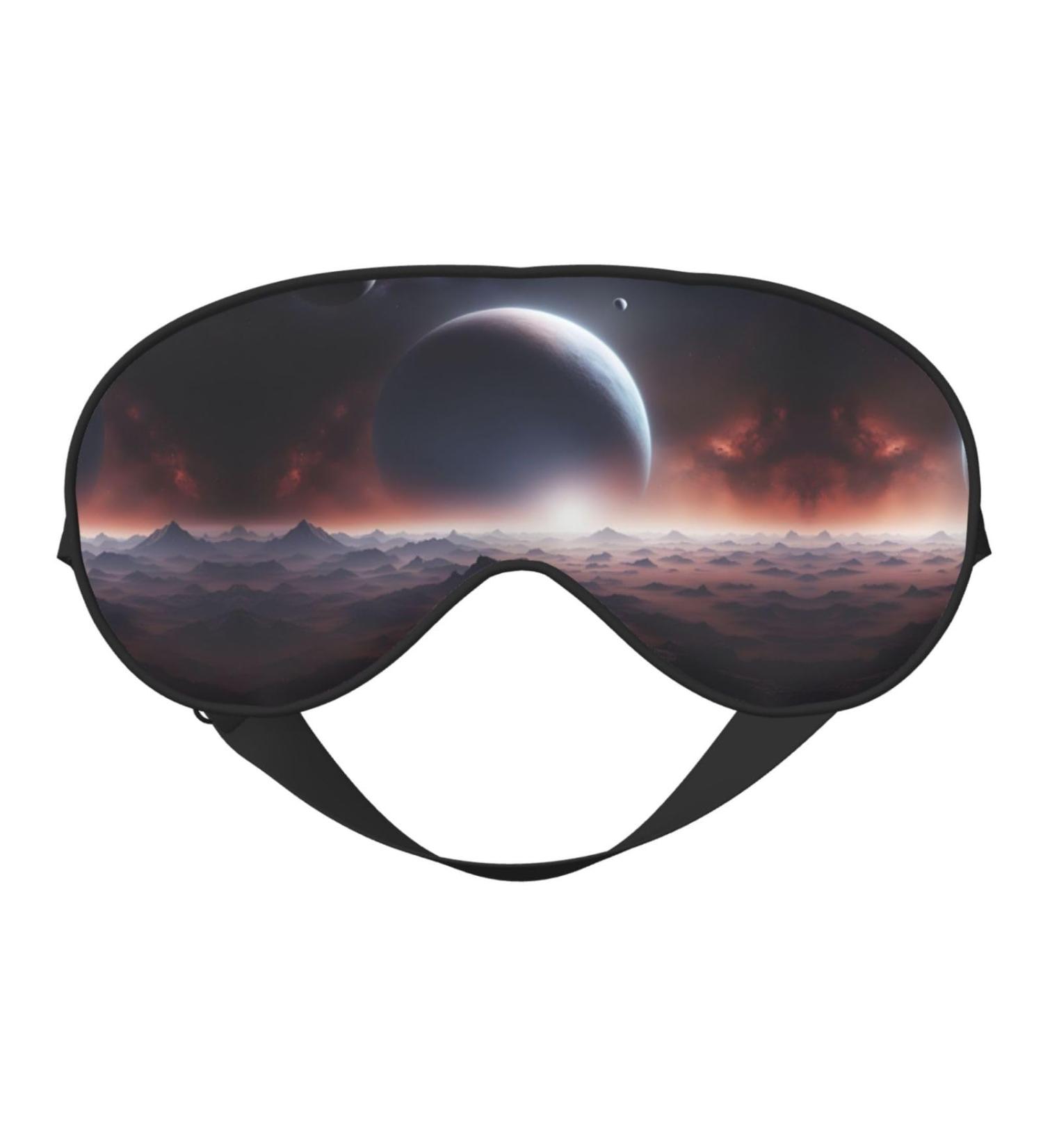 Buy SSIMOO Space Planet Sleep Mask - Adjustable Breathable & Fashionable Eye Mask for Comfort | International Shipping Available - Buy Online on SooperMarket.com