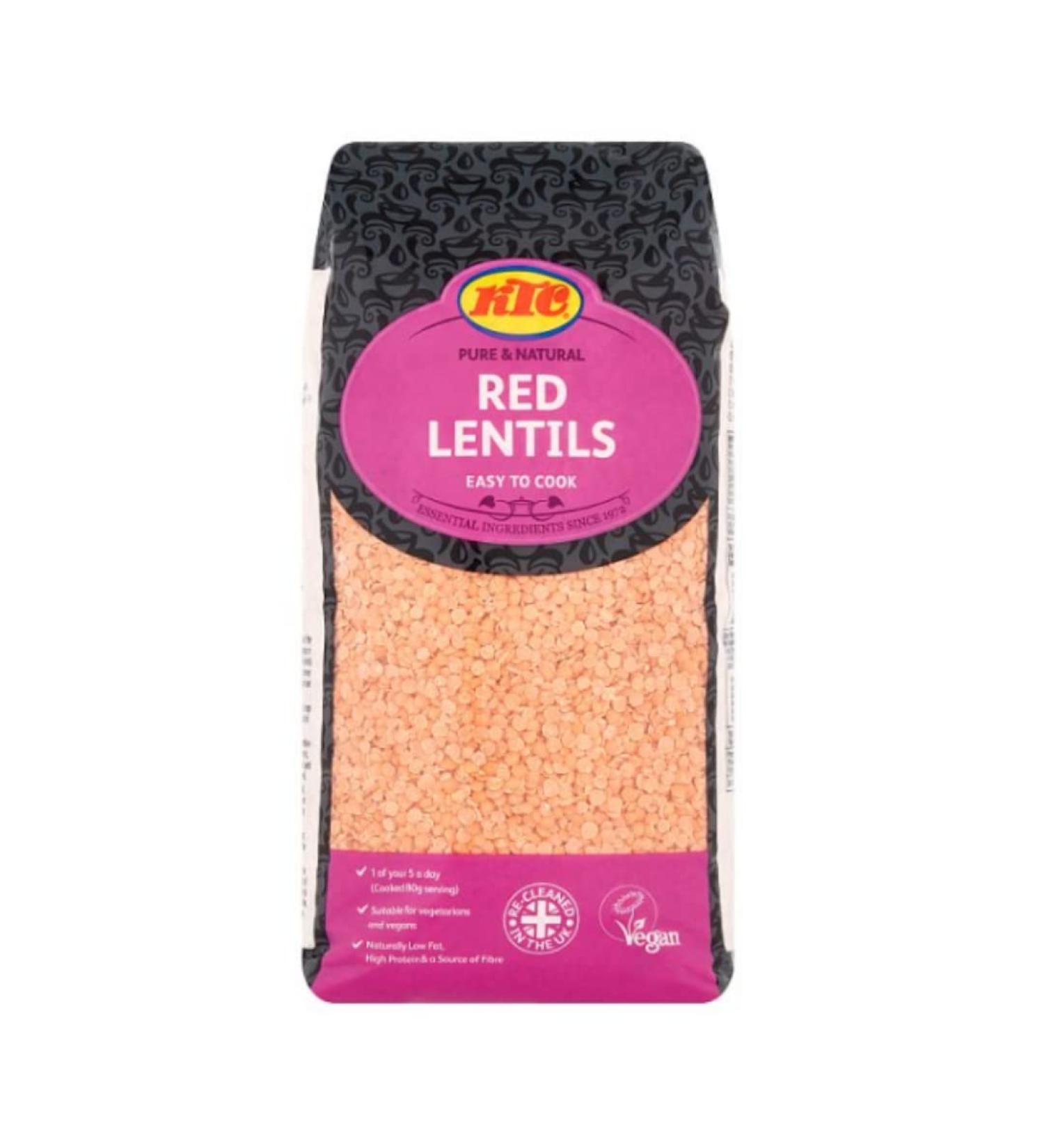 KTC Red Lentils 2kg x 4