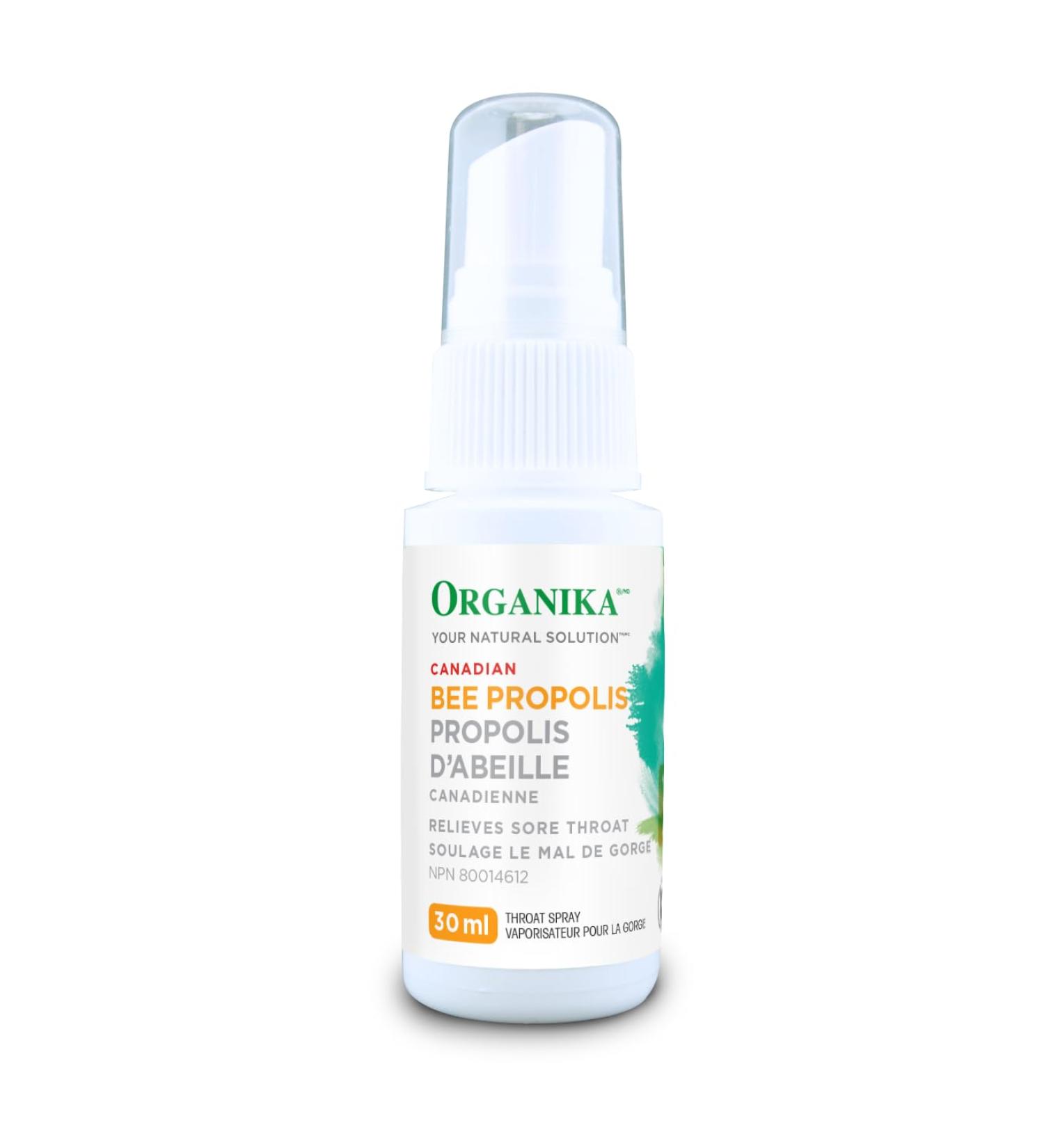 Organika Bee Propolis Throat Spray- Alcohol Free Soothing Immune Support- 30ml - Buy Online on SooperMarket.com