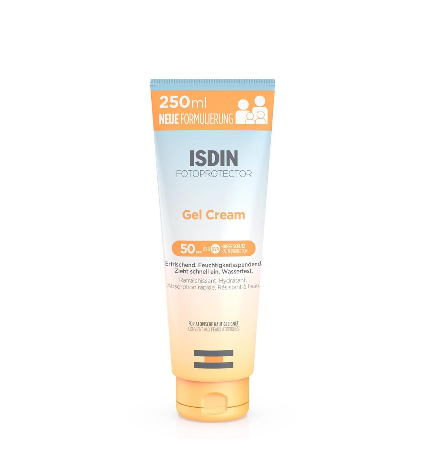 ISDIN Fotoprotector Gel Cream Body Sunscreen SPF 50 - High UVB/UVA Protection 250ml | Best International Shipping - Buy Online on SooperMarket.com