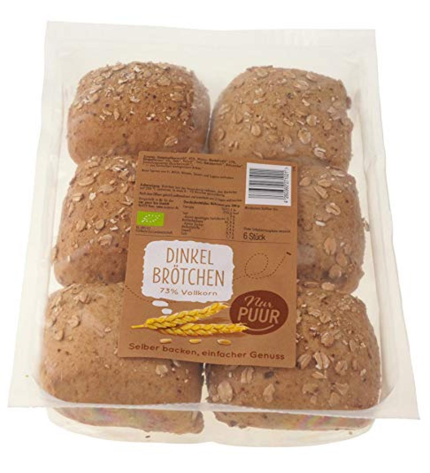 Nur Puur wholemeal spelt rolls 300g 1 pack