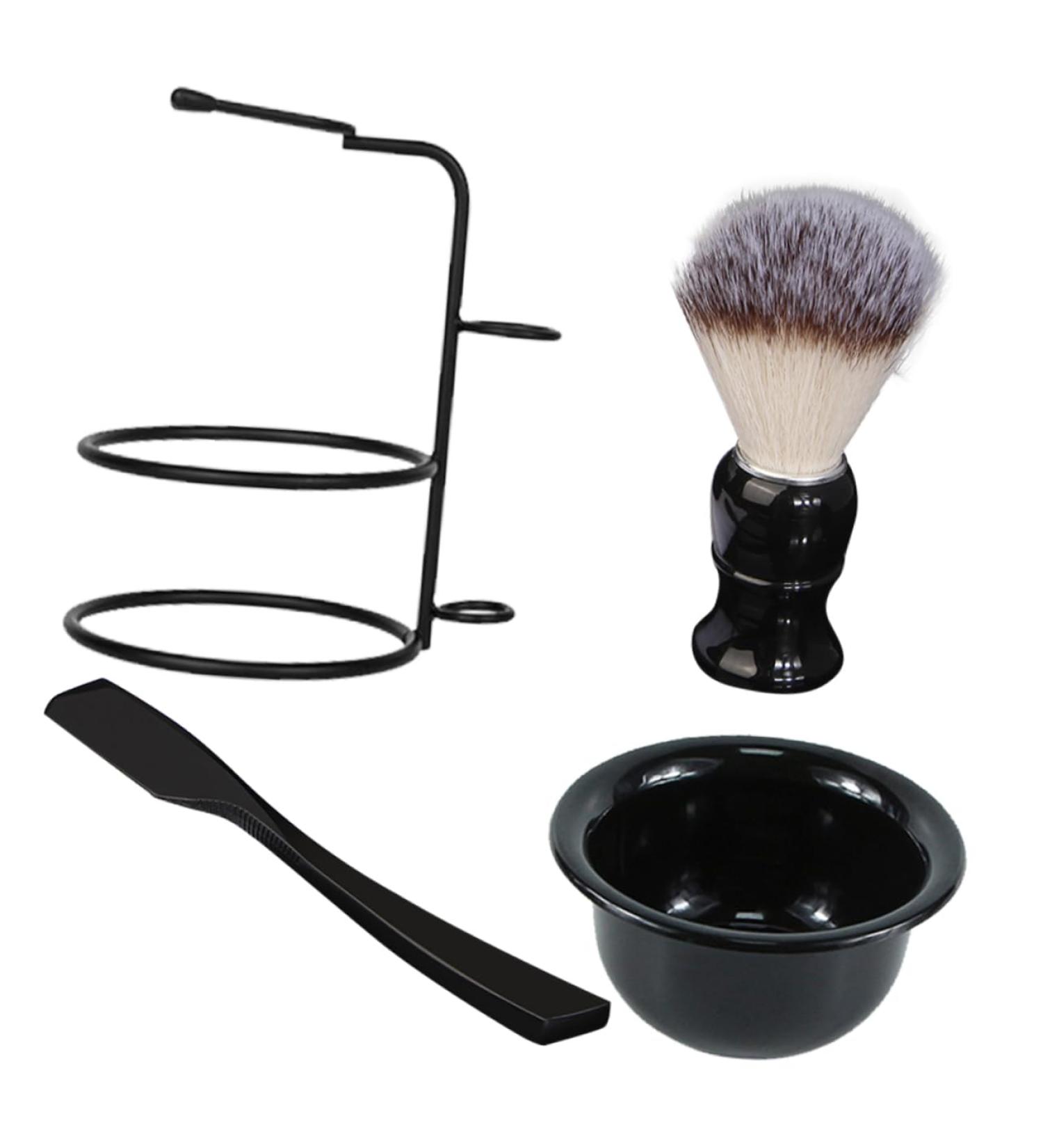 Beavorty Men's Shaving Set | Manual Razor Beard Brush & Facial Cleansing Tools | Perfect Grooming Kit for Men - Buy Online on SooperMarket.com