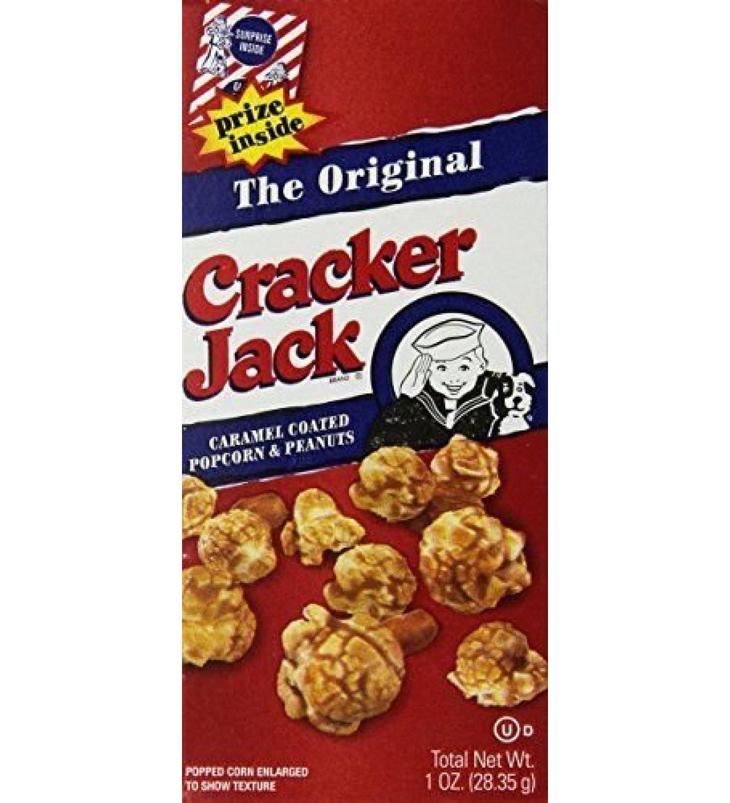 Cracker Jacks Original 30 Boxes of 1 Oz Caramel Coated Popcorn & Peanuts Prize in Every Box Caramel 1 Ounce (Pack of 30)