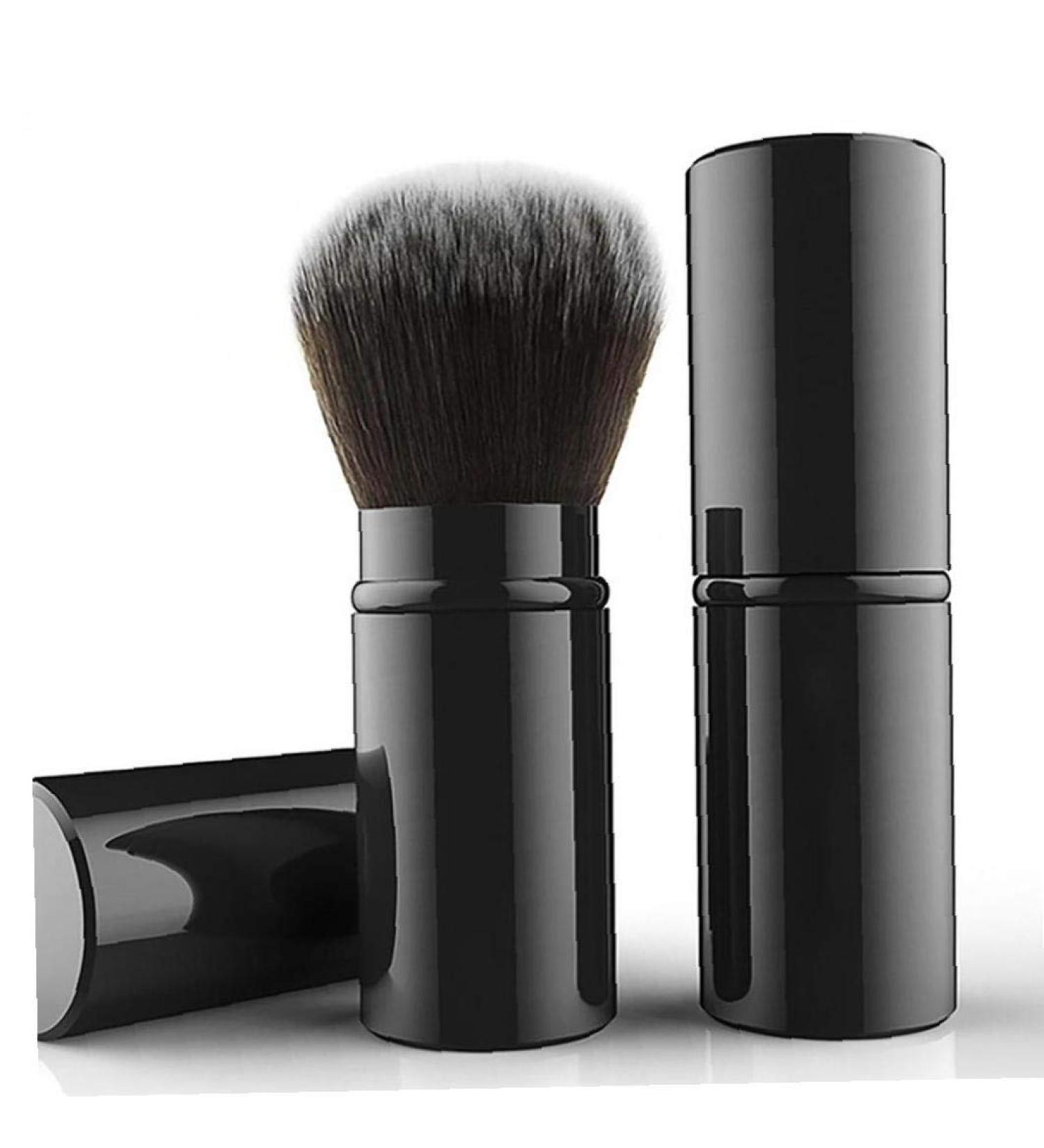 Retractable Foundation Blending Brush | Portable Blush Highlighter Brush for Women - Black Makeup Tool - Buy Online on SooperMarket.com