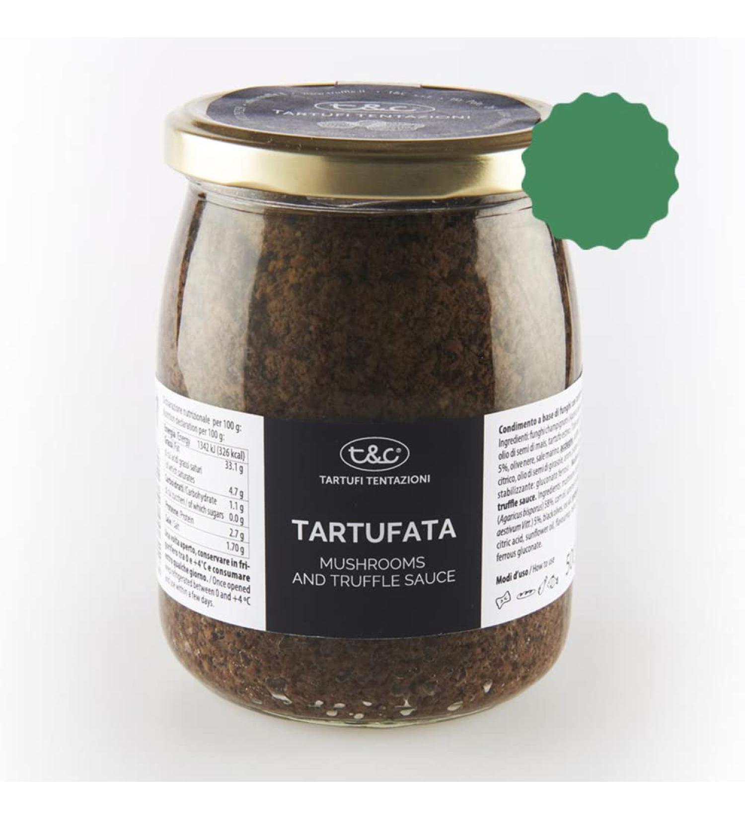 Tentazioni Tartufata Mushrooms Truffles Olives 17.6 oz jar
