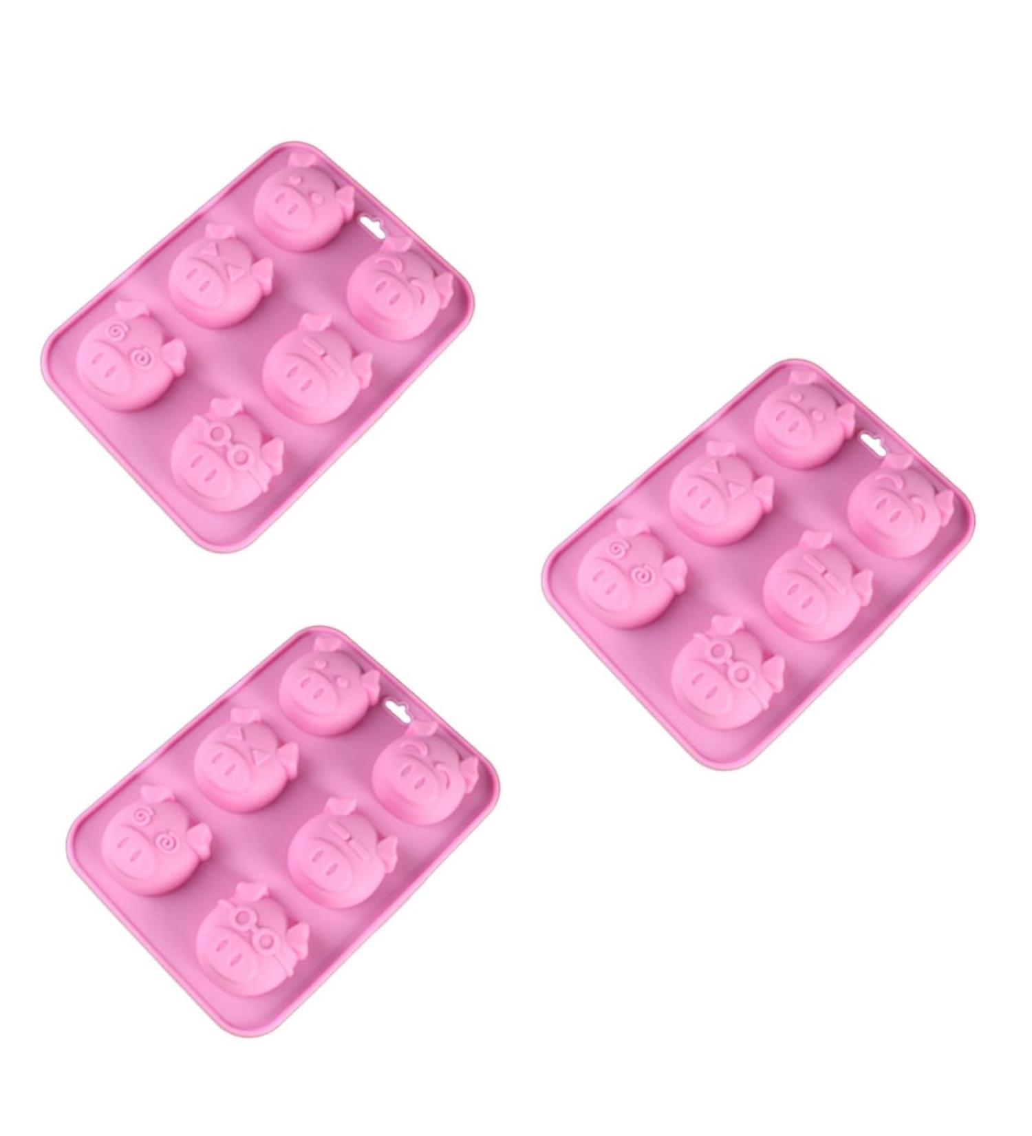 IMIKEYA 3pcs Silicone Mold Fudgesicle Molds Silicone Gummy Molds De para Gelatinas Non-Stick Mold Fondant Molds DIY Mould Cookie Mold Easy to Clean Mold Ice Cream Popsicle Mold Cake mediumx3pcs - Buy Online on SooperMarket.com