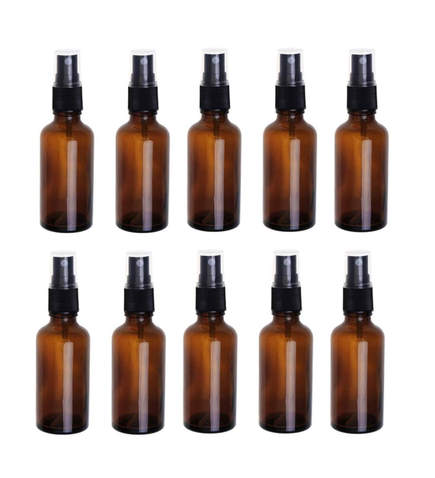Frcolor 50ml Brown Spray Bottle with Refill - Fine Fog Atomizer for Essential Perfume Oil | International Shipping - Buy Online on SooperMarket.com