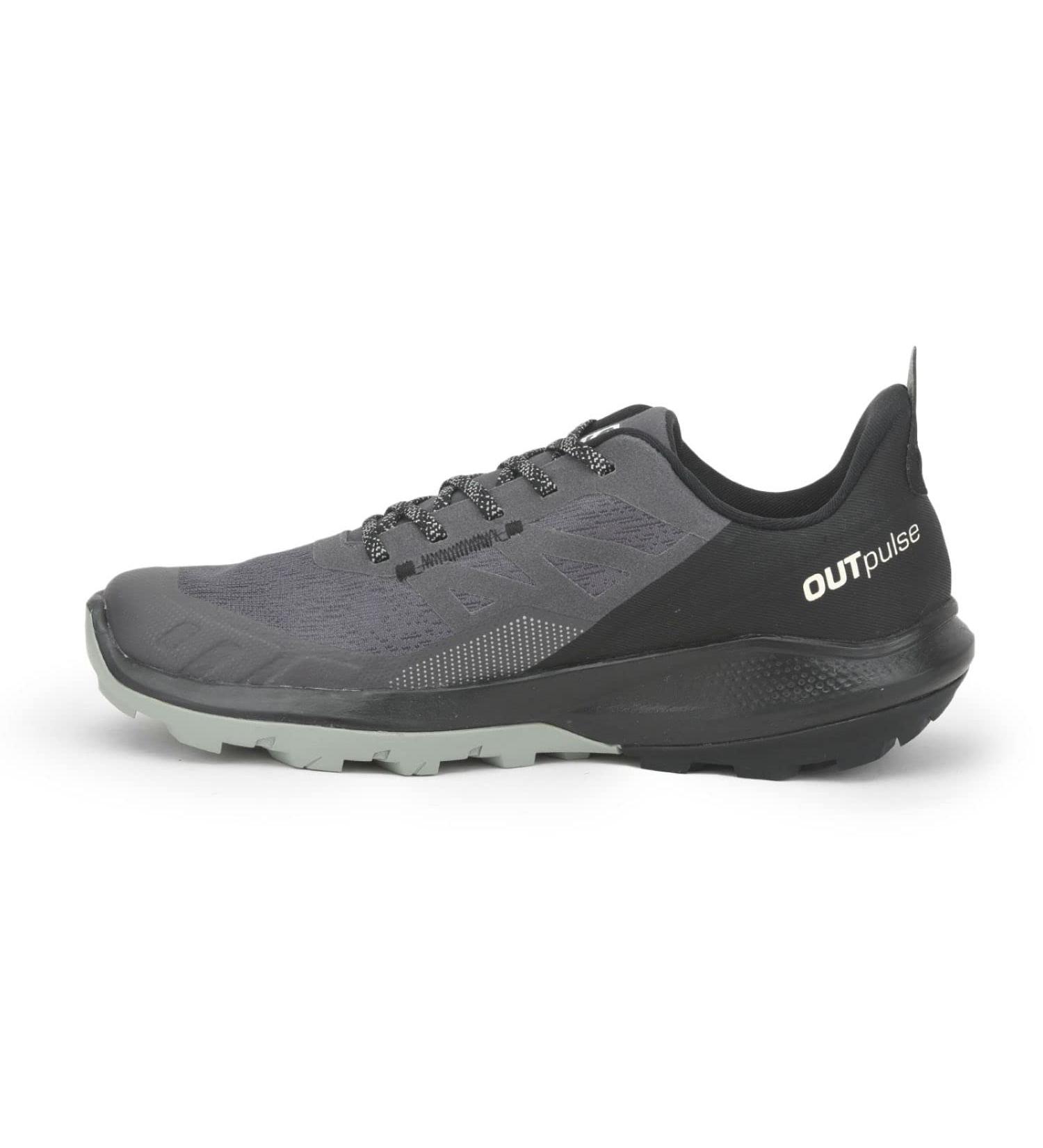 Salomon Men's OUTPULSE Gore-Tex Hiking Shoes 12 - Magnet/Black/Wrought Iron - Buy Online on SooperMarket.com