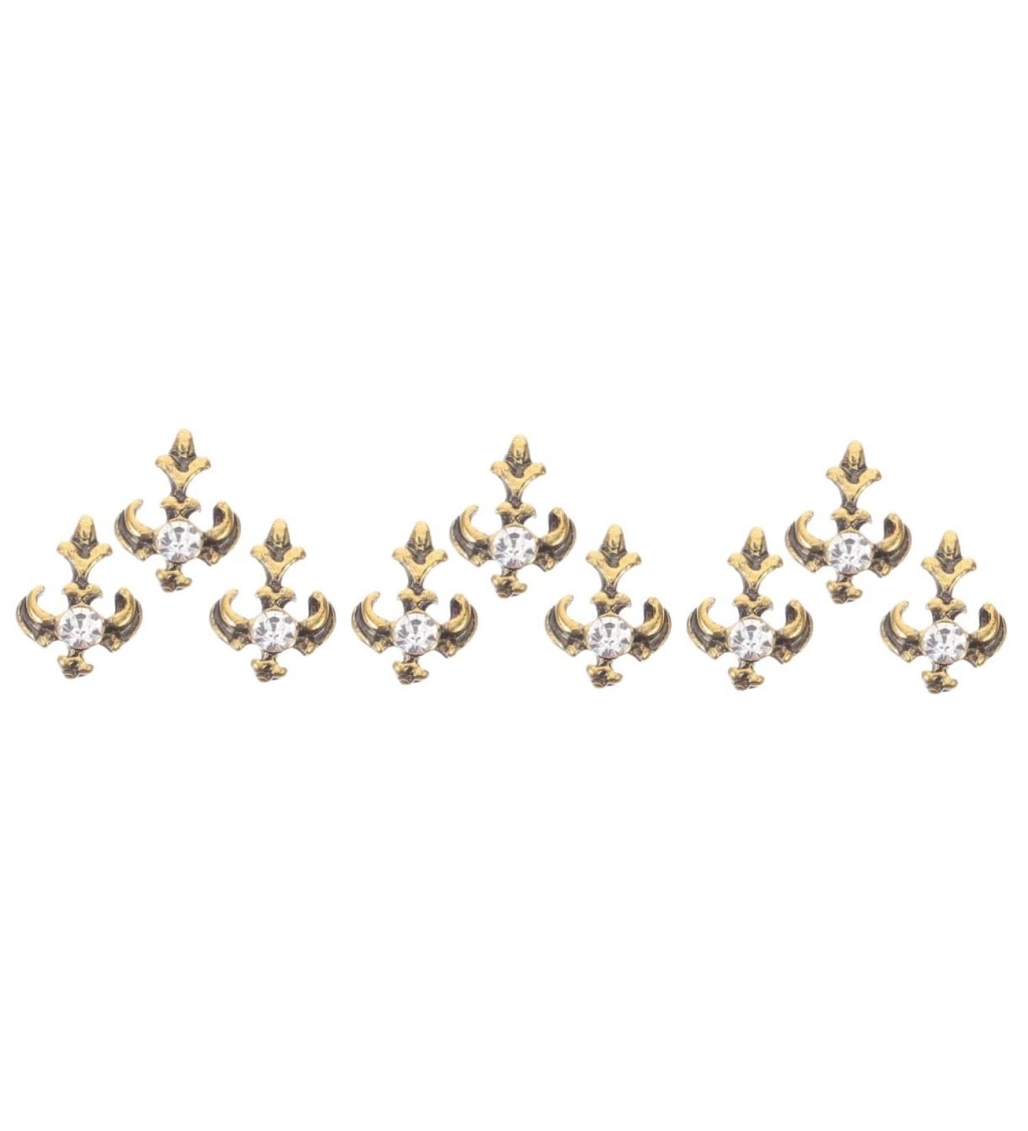 PACKOVE 9 Pcs Retro Vintage Decor Retro Decor Teeth Grills European and American Metal Cross - Buy Online on SooperMarket.com