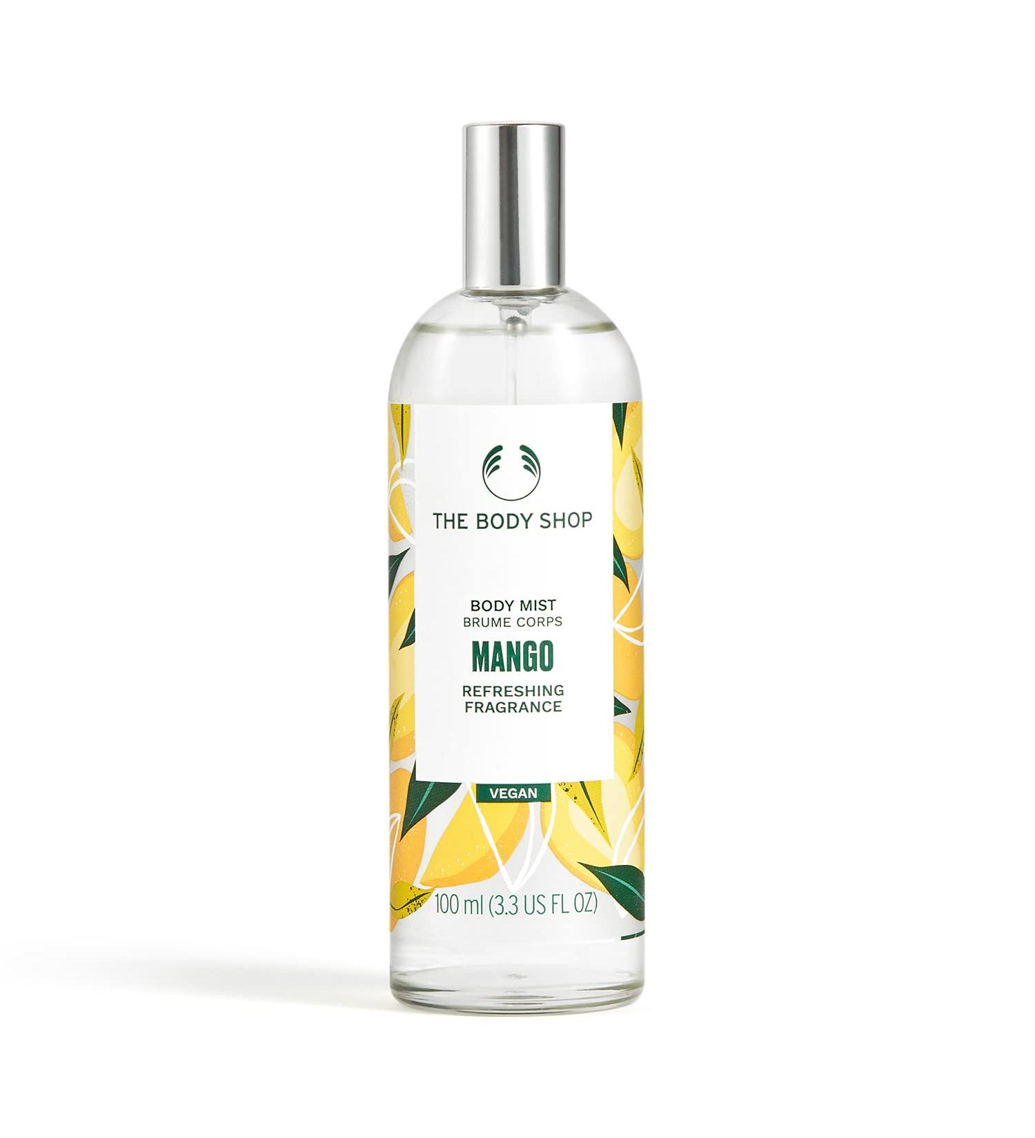 The Body Shop Mango Body Mist Refreshes and Cools with a Fruity Scent Vegan 3.3 oz - Buy Online on SooperMarket.com
