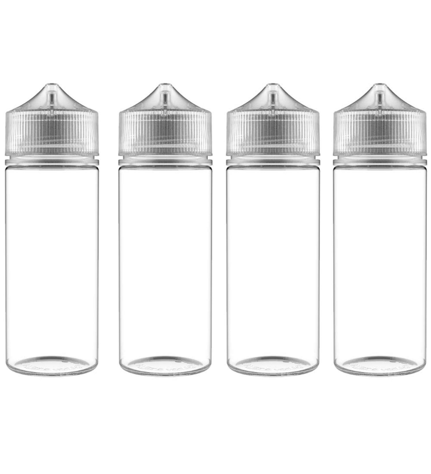 Chubby Gorilla V3 4X 120ml PET Dropper Bottles - Clear Bottles with Caps for E-Liquid & DIY | International Shipping - Buy Online on SooperMarket.com