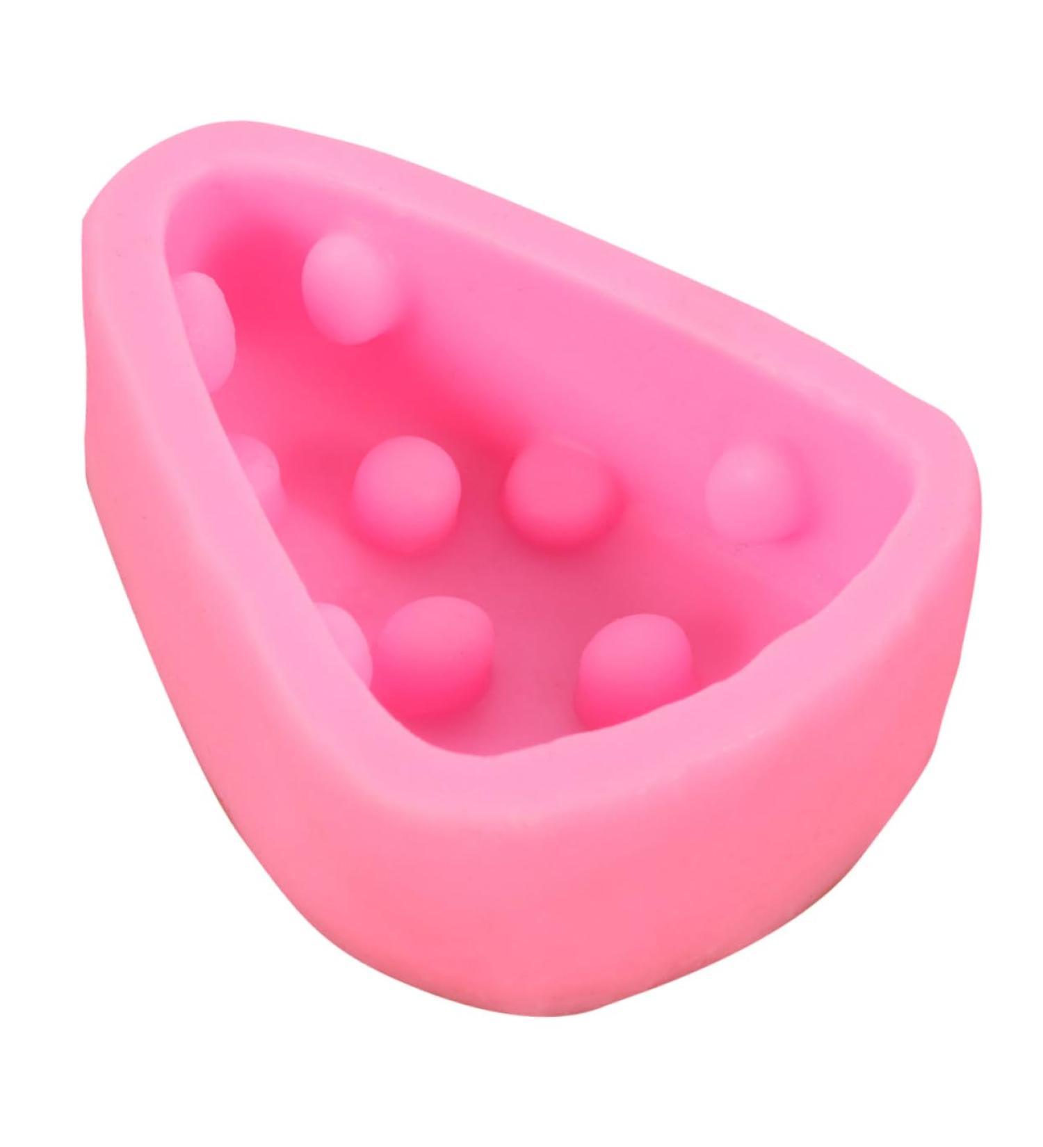 MAGICLULU Soap Mold Triangle Mold Sushi Mold Maker Capacillos para Cupcake Silicone Baking Molds Silicone Cheese Mold Cookie Mold Silicone Candy Mold Cakes Chocolate France 3D Pink - Buy Online on SooperMarket.com