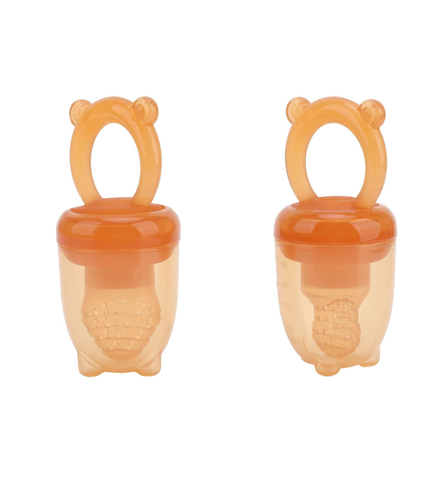 Rehomy Baby Fruit Feeder Pacifier - 2 Pack Silicone Fresh Food Feeding for Safe Self Feeding - Ideal for Infants & Toddlers - Buy Online on SooperMarket.com