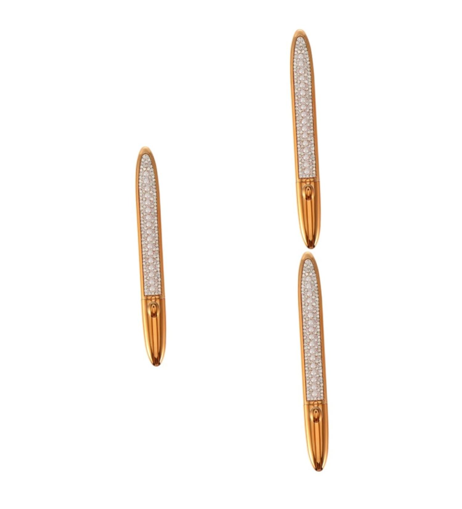 HAPINARY 3pcs Self Adhesive Mascara Liquid Eyeliner Eyeshadow Pencil Liquid Makeup Eyeliners Plastic Golden - Buy Online on SooperMarket.com