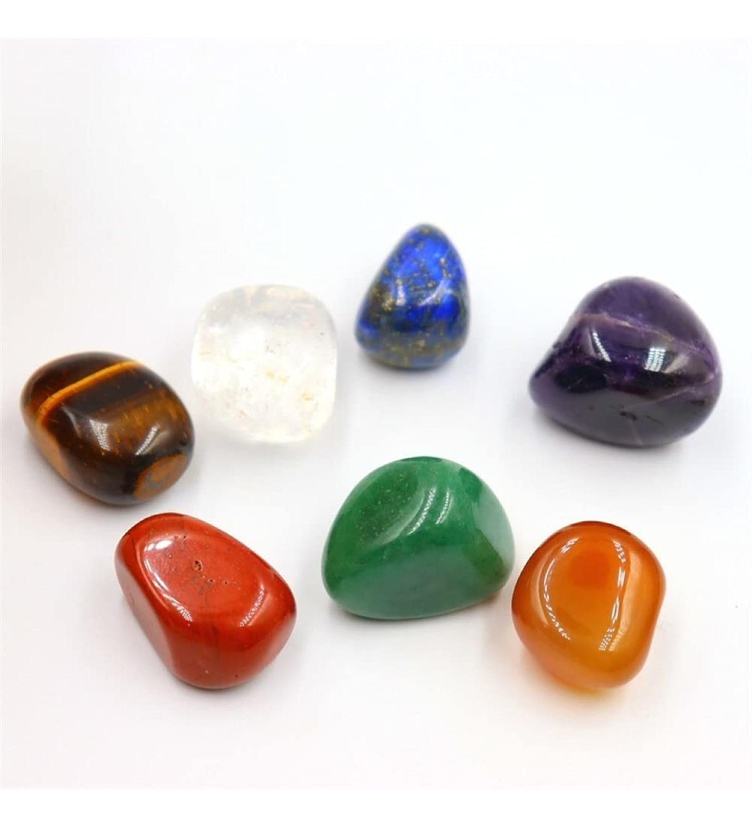Stone 7pcs/Set Reiki Natural Stone Tumbled Stone Irregular Polishing Rock Quartz Yoga Bead for Decoration Balance Gemstone Decoration ERTEYIN - Buy Online on SooperMarket.com