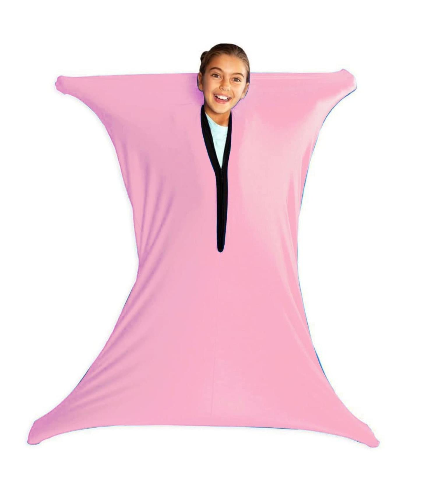 Body Sock Sensory Sox Deep Pressure Stimulation Suitable age 3-18 sensory durable seams asd child stretchy for Children and Adults with Sensory Proceessing Disorders or Autism (Color : Pink Size : XL/X-Large-74*165cm Pink - Buy Online on SooperMarket.com