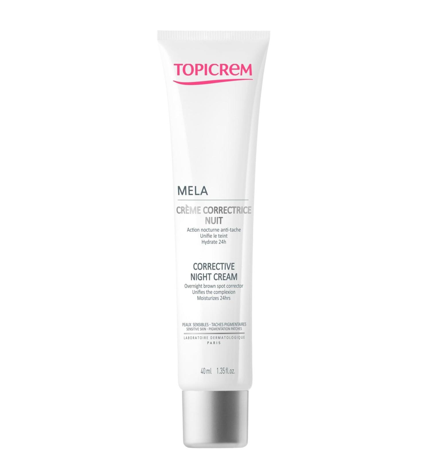 Topicrem MELA Corrective Night Cream 40ml - Brightening & Anti-Aging | International Shipping Available - Buy Online on SooperMarket.com