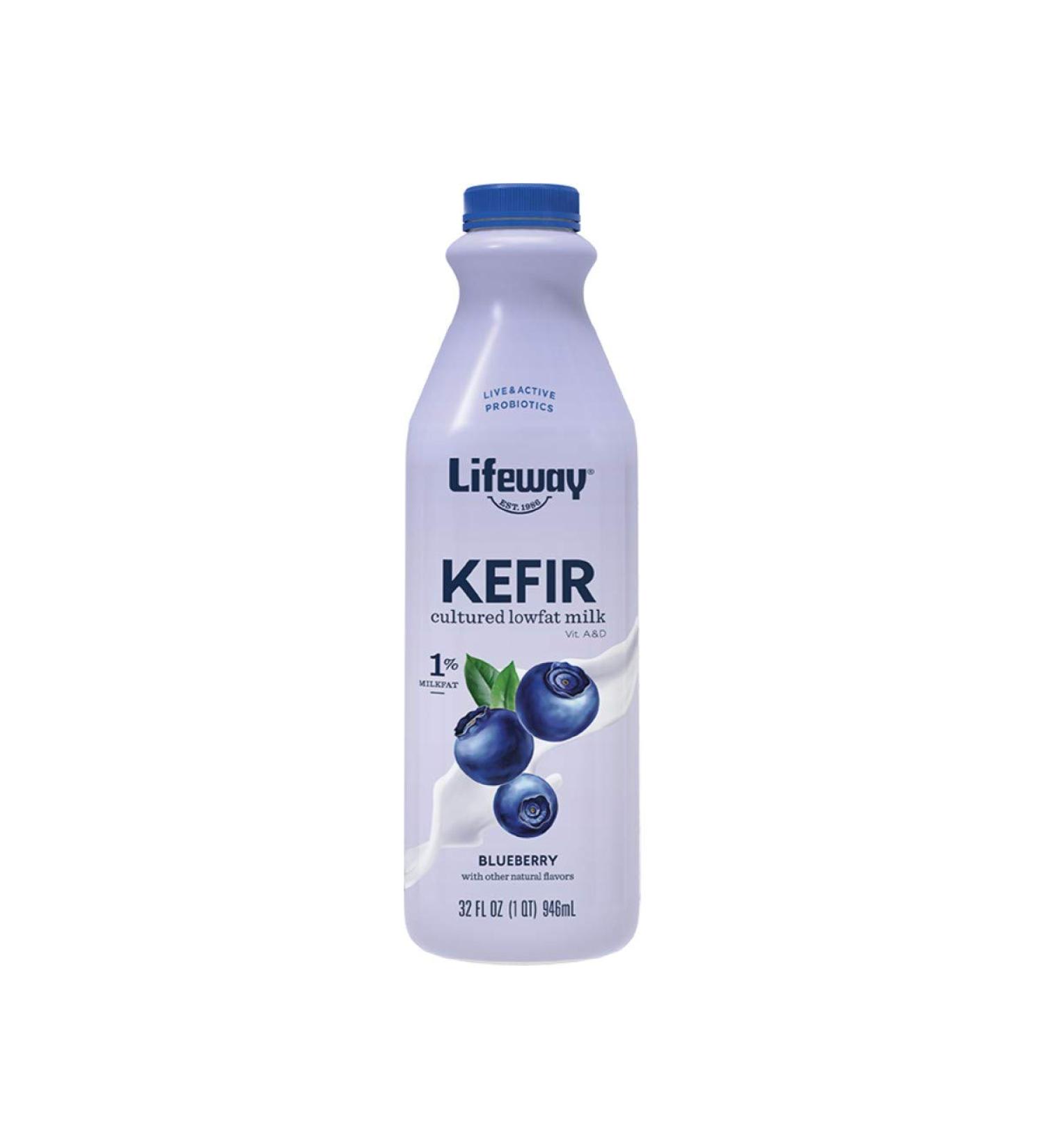 Lifeway Probiotic Low Fat Blueberry Kefir, 32 Ounce -- 6 per case.