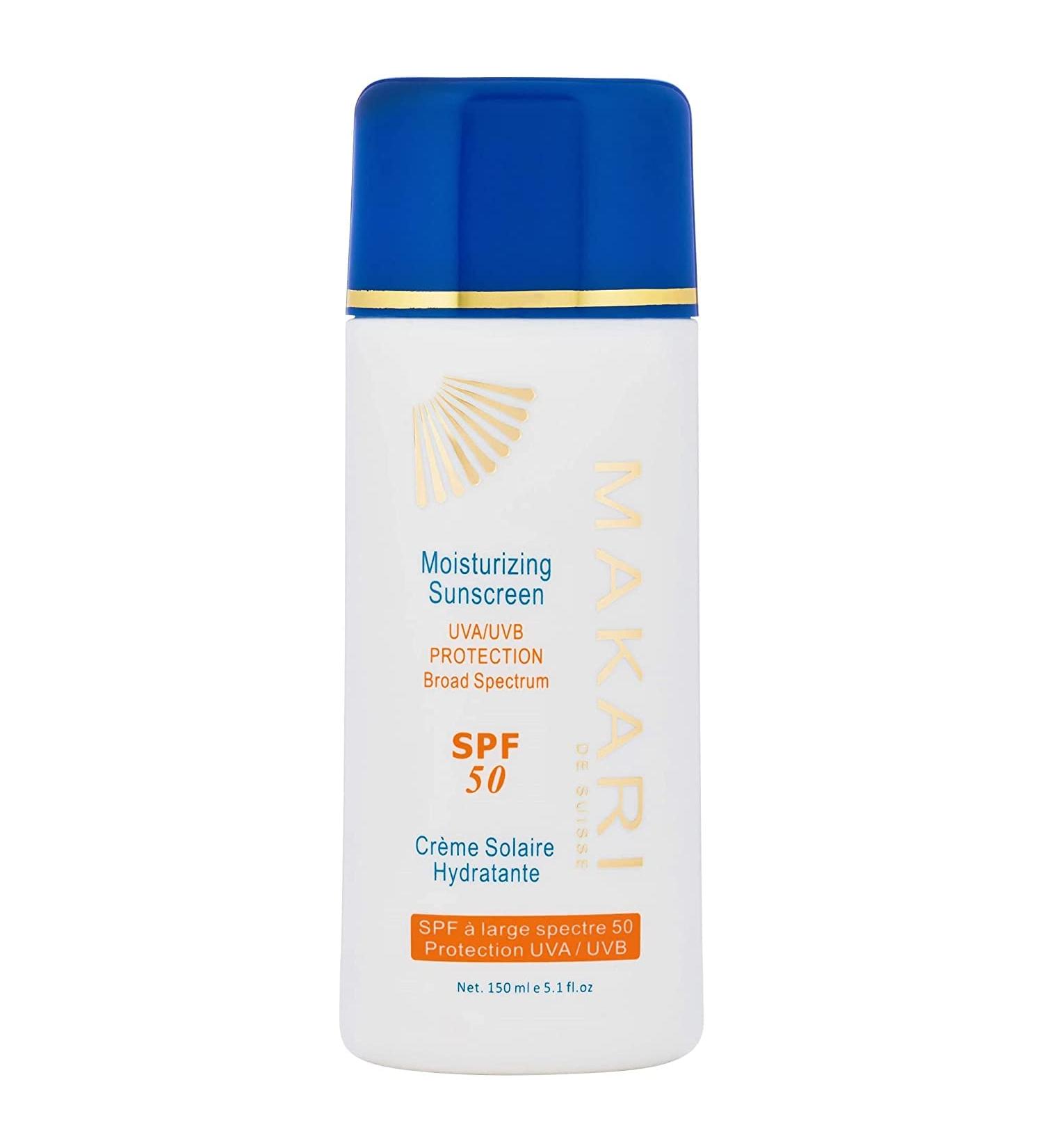 Makari Moisturizing Sunscreen SPF 50 - Broad Spectrum UVA & UVB Protection | Anti-Aging Sunblock | Lightweight Face & Body Lotion - Buy Online on SooperMarket.com