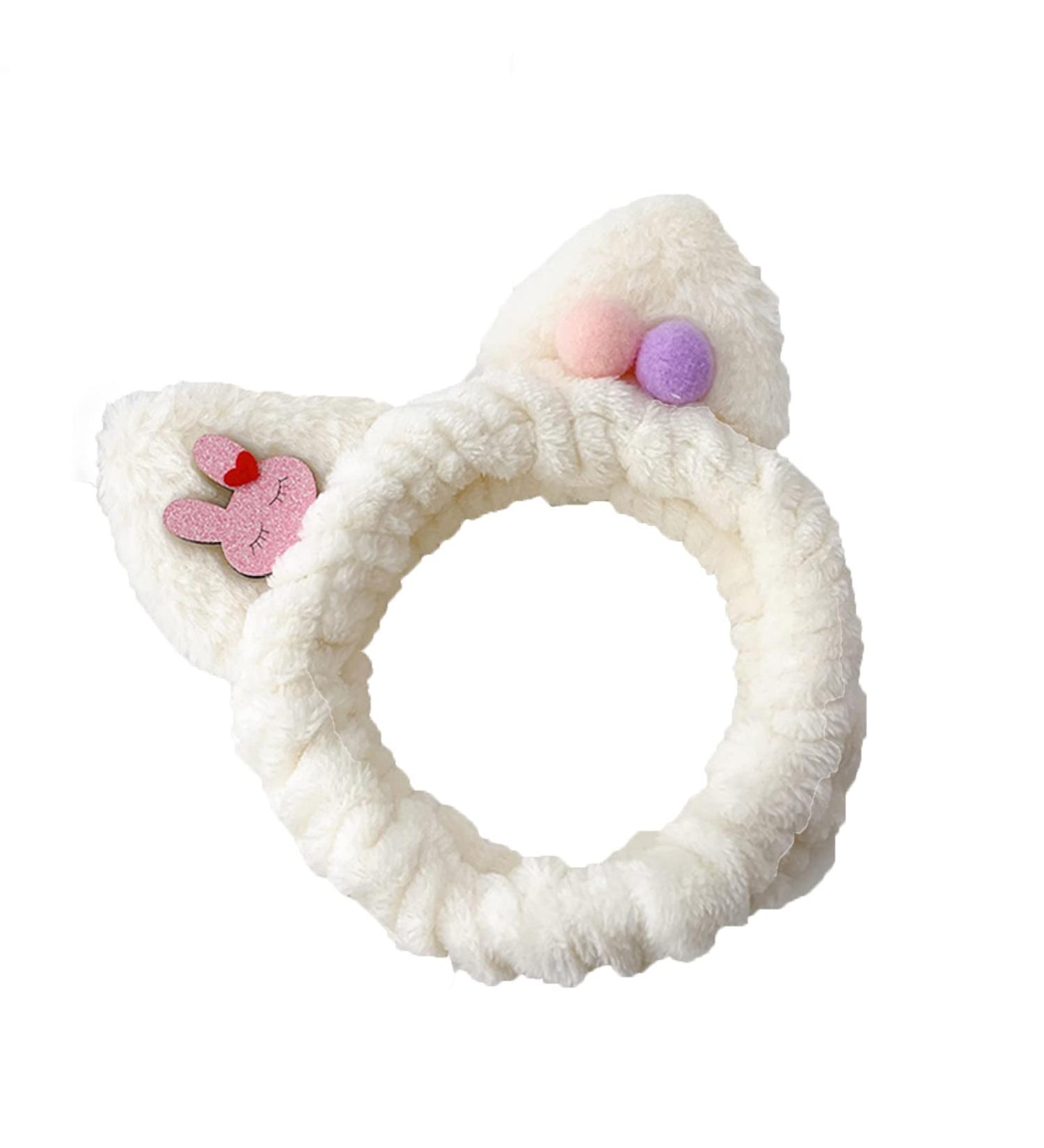 JSGHGDF Headband Plush r Cat Ears Headbands Makeup Hairband -slip Kitten Ear r Head Wrap Elastic Headbands 1 - Buy Online on SooperMarket.com
