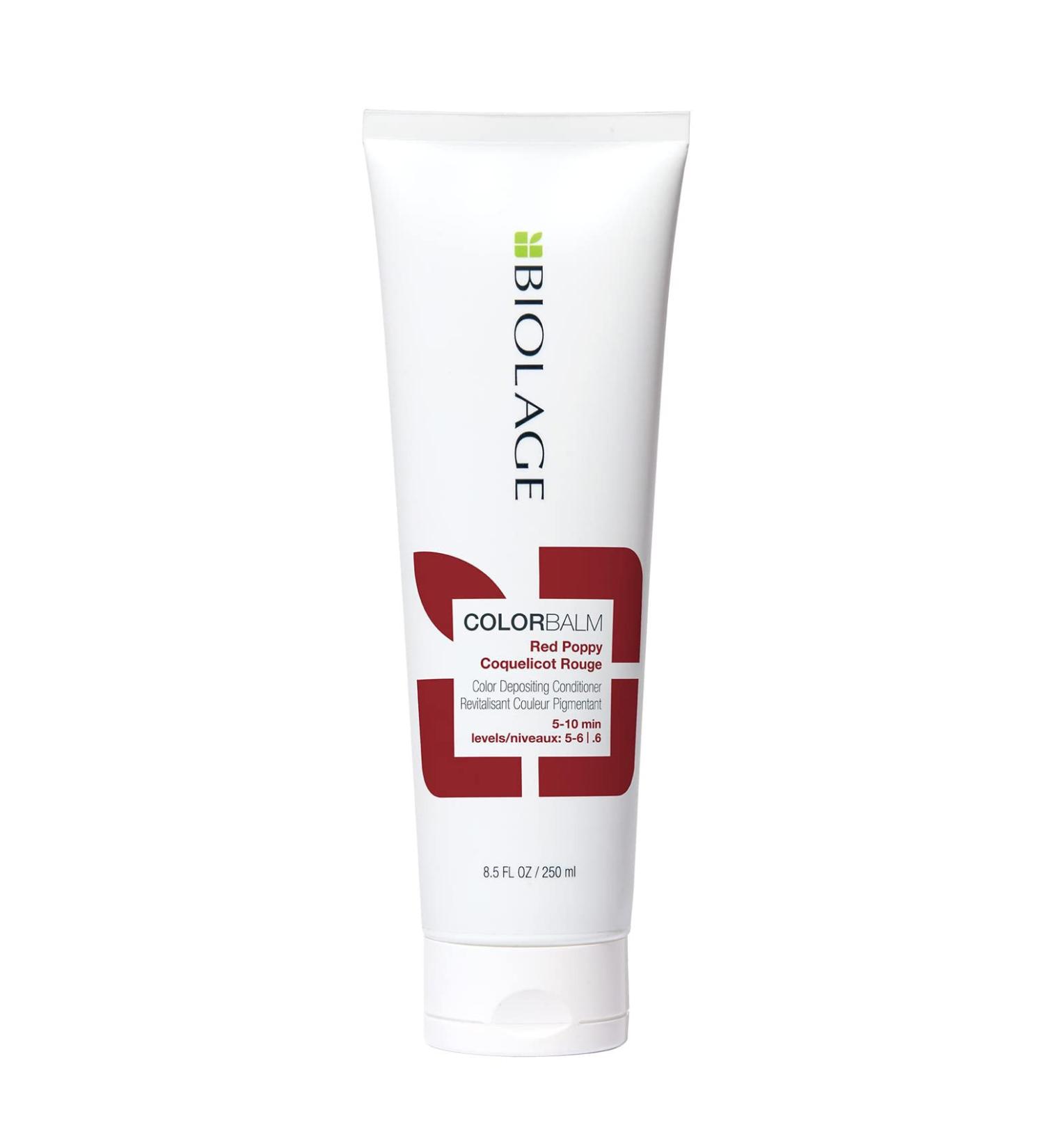 BIOLAGE Color Balm - Red Poppy | Semi-Permanent Color Depositing Conditioner | 8.5 fl. oz. Vegan Formula - Buy Online on SooperMarket.com