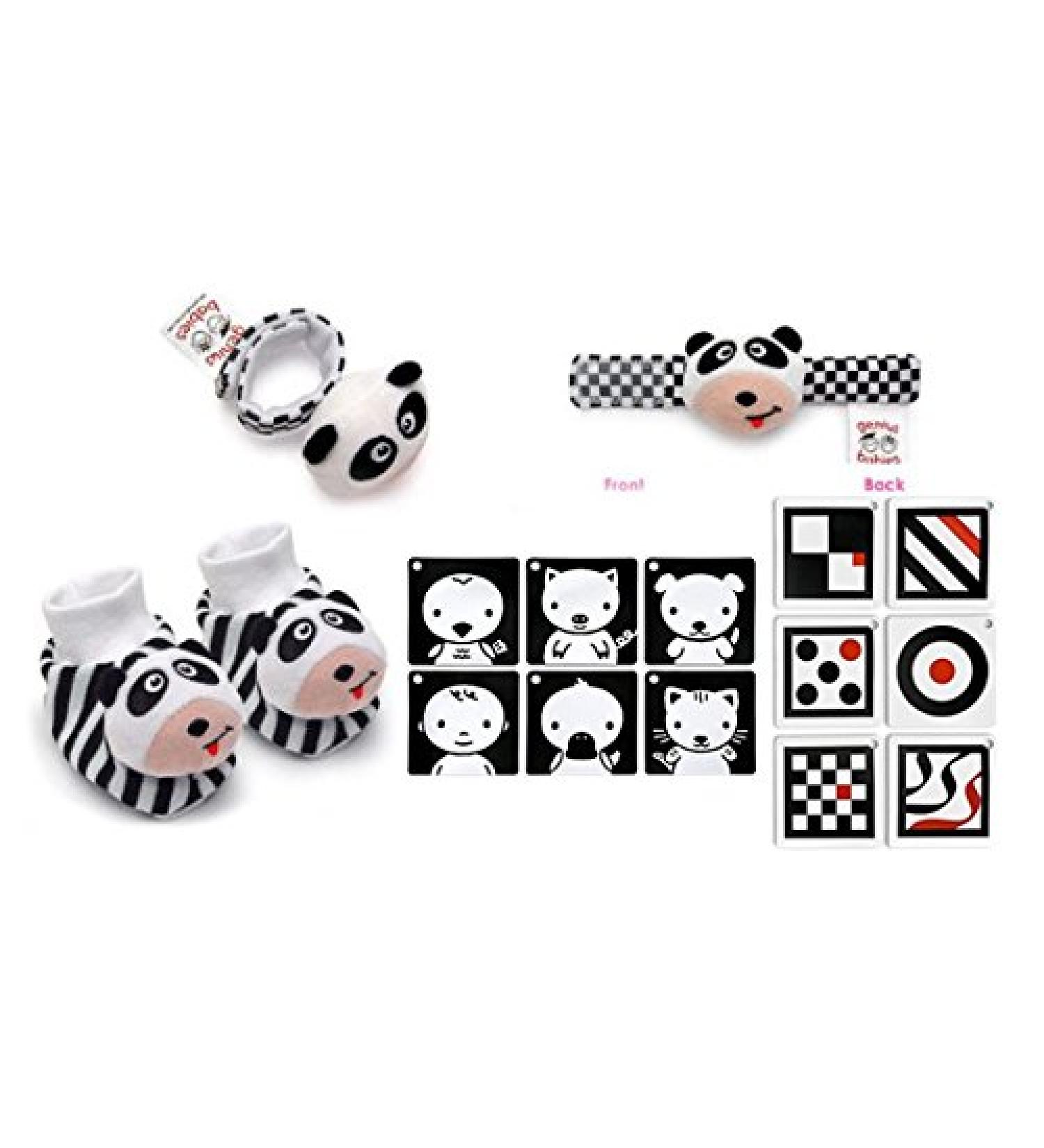 Infant Stimulation Toy Trio - Black, White & Red | Stimulating Baby Toys - Buy Online on SooperMarket.com