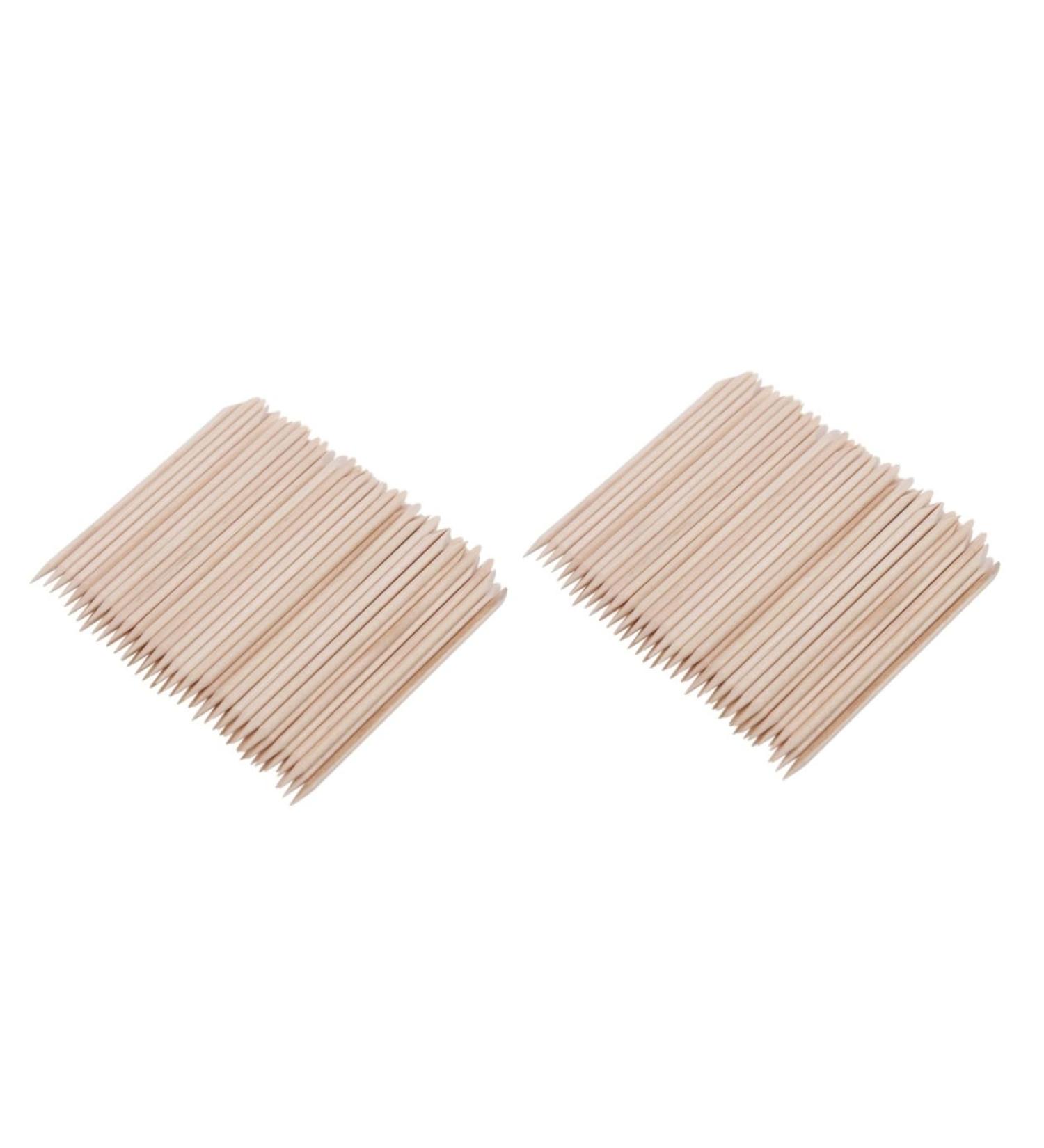 FRCOLOR 200 Pcs Wood Cuticle Pusher Bulk Wooden Nail Supplies Nail Art Wood Sticks Cuticles Nails Remover Tool Orange Wood Sticks Orange Wood Stick for Nails Bamboo Manicure Cleaning Stick mediumx2pcs As Shownx2pcs - Buy Online on SooperMarket.com