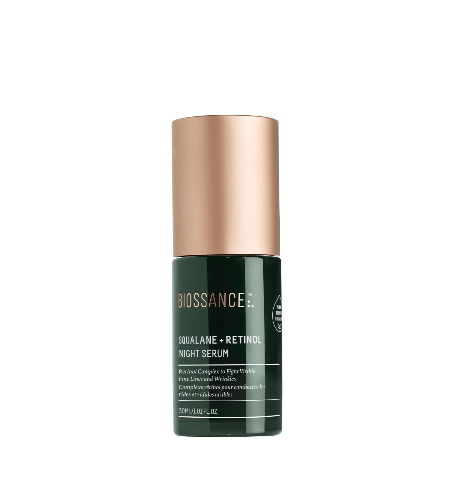 Biossance Squalane + Retinol Serum 1.01 fl oz - Reduce Fine Lines, Wrinkles, Discoloration & Texture - Buy Online on SooperMarket.com